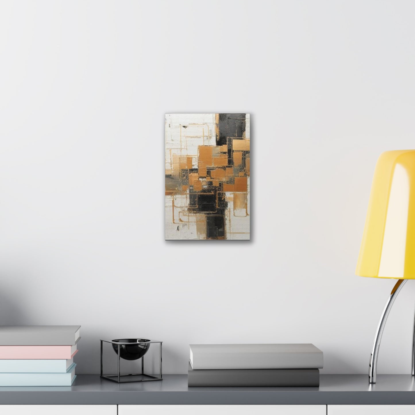 Gold and Black Elegance: A Symphony of Sophistication Canvas Print