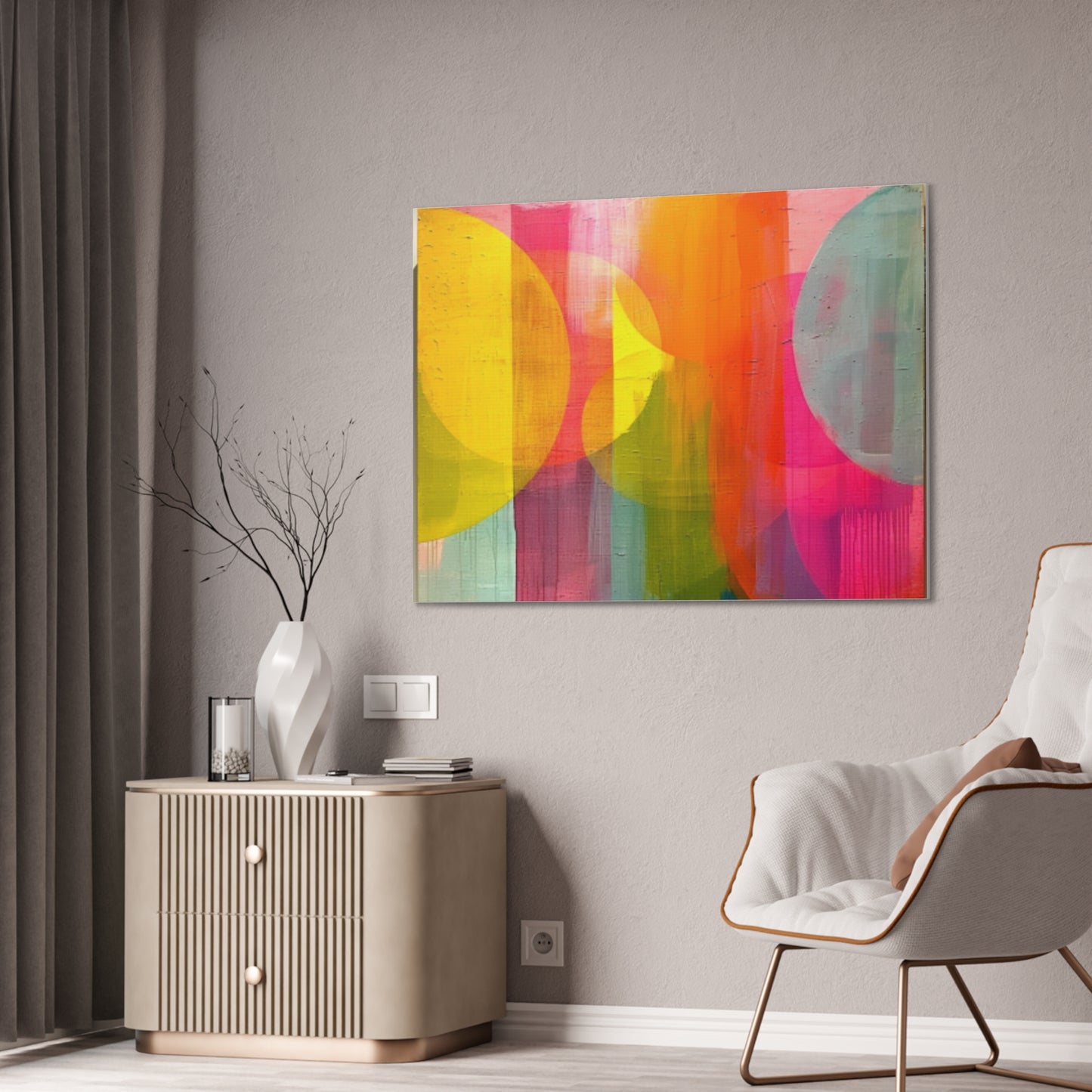 Primary Elegance: A Symphony of Sophistication Canvas Print