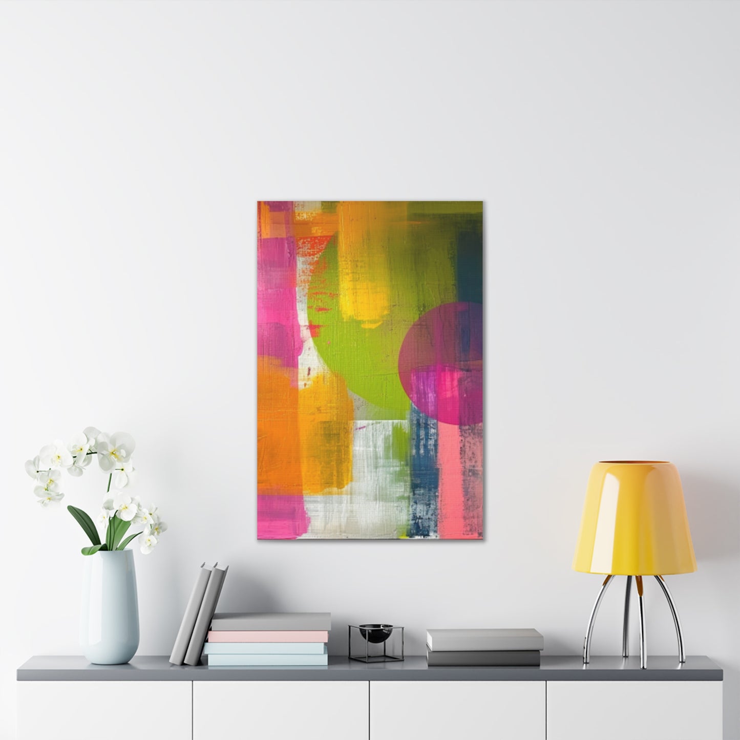 Primary Elegance: A Symphony of Sophistication Canvas Print