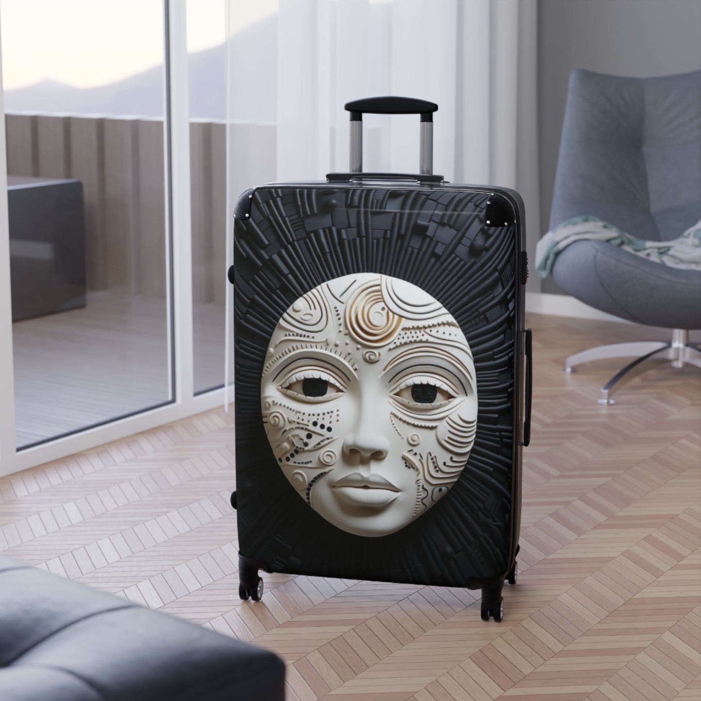 Melanated Jetsetter: Journey of Adinkra: Stylish Travel Luggage Pieces