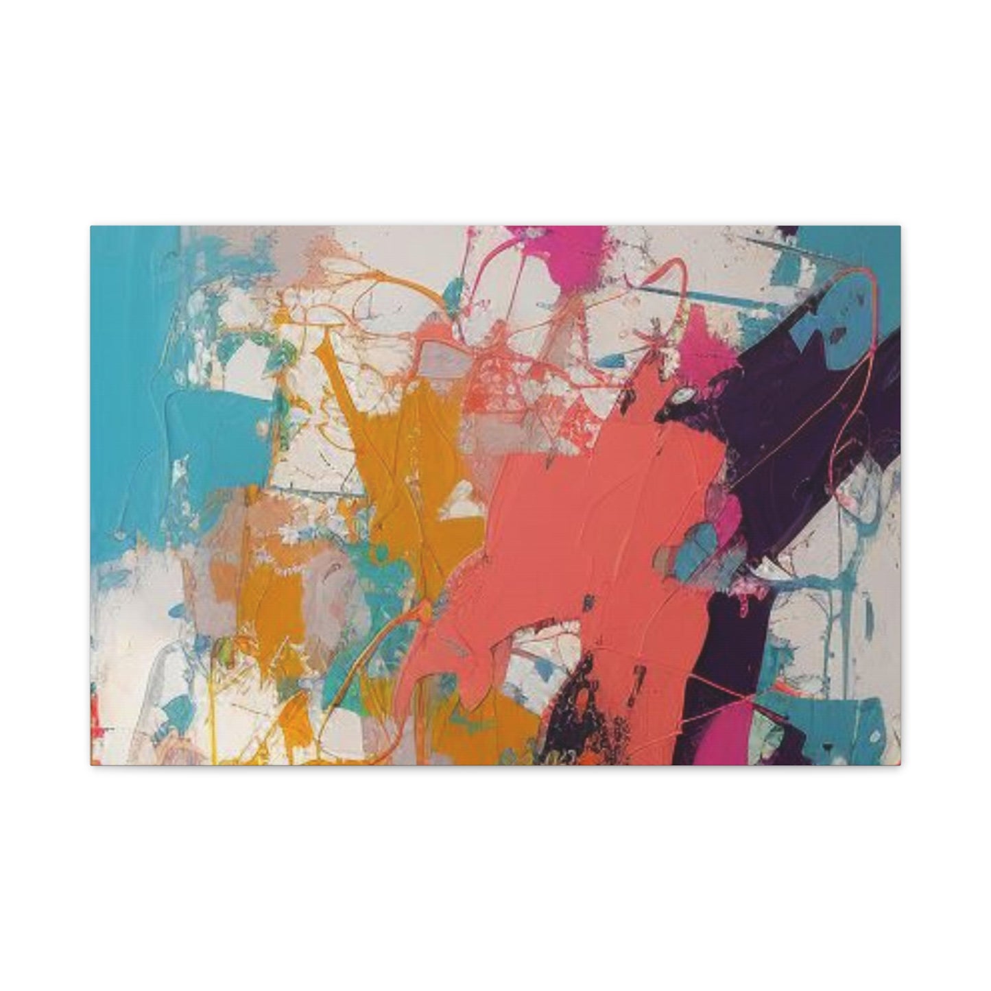 Primary Elegance: A Symphony of Sophistication Canvas Print