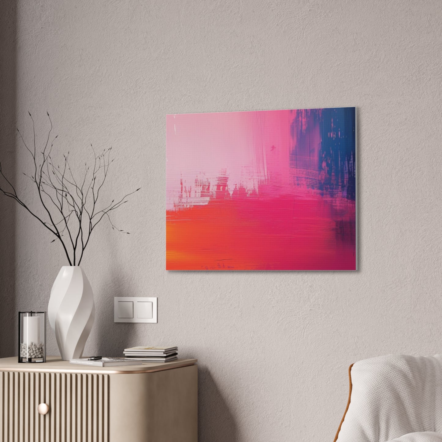 In The Pink: A Symphony of Sophistication Canvas Print