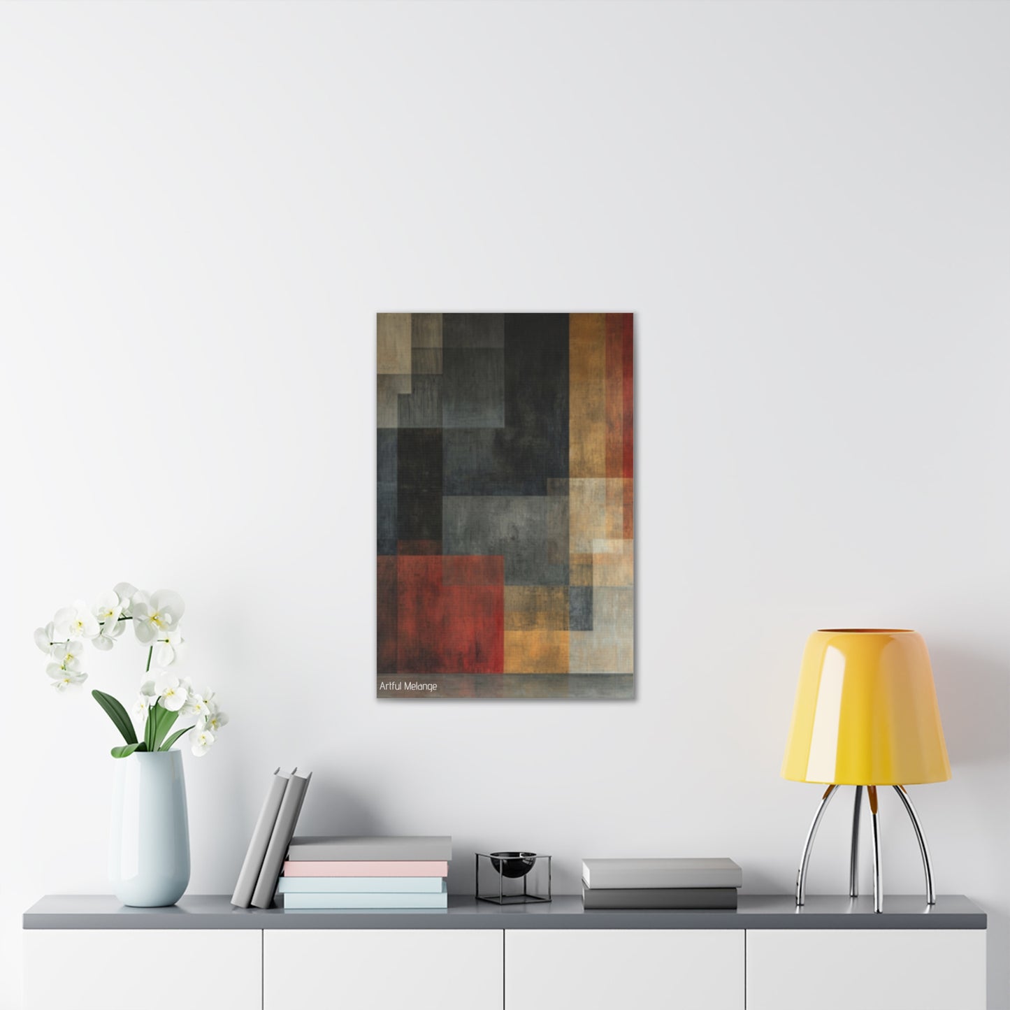 Primary Elegance: A Symphony of Sophistication Canvas Print