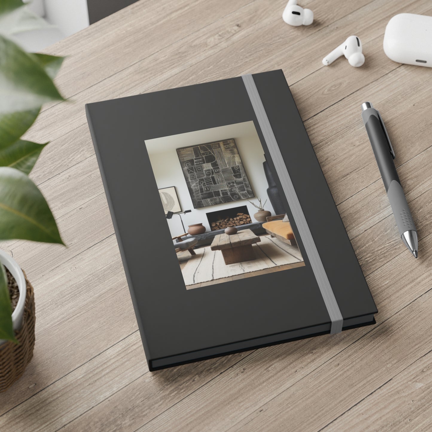 Living Space Design Cover Color Contrast Hardback Journal