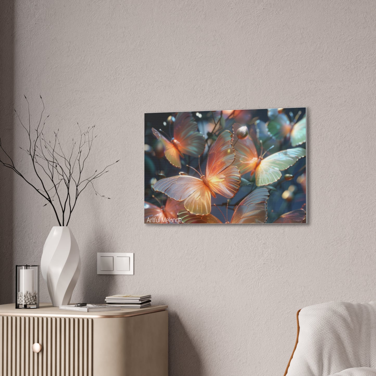 Fluttering Dreams: Butterfly Canvas Print Collection