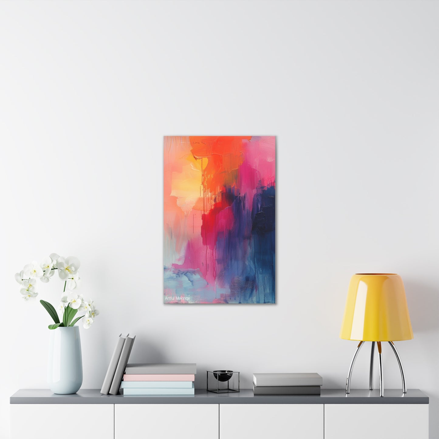 Primary Elegance: A Symphony of Sophistication Canvas Print