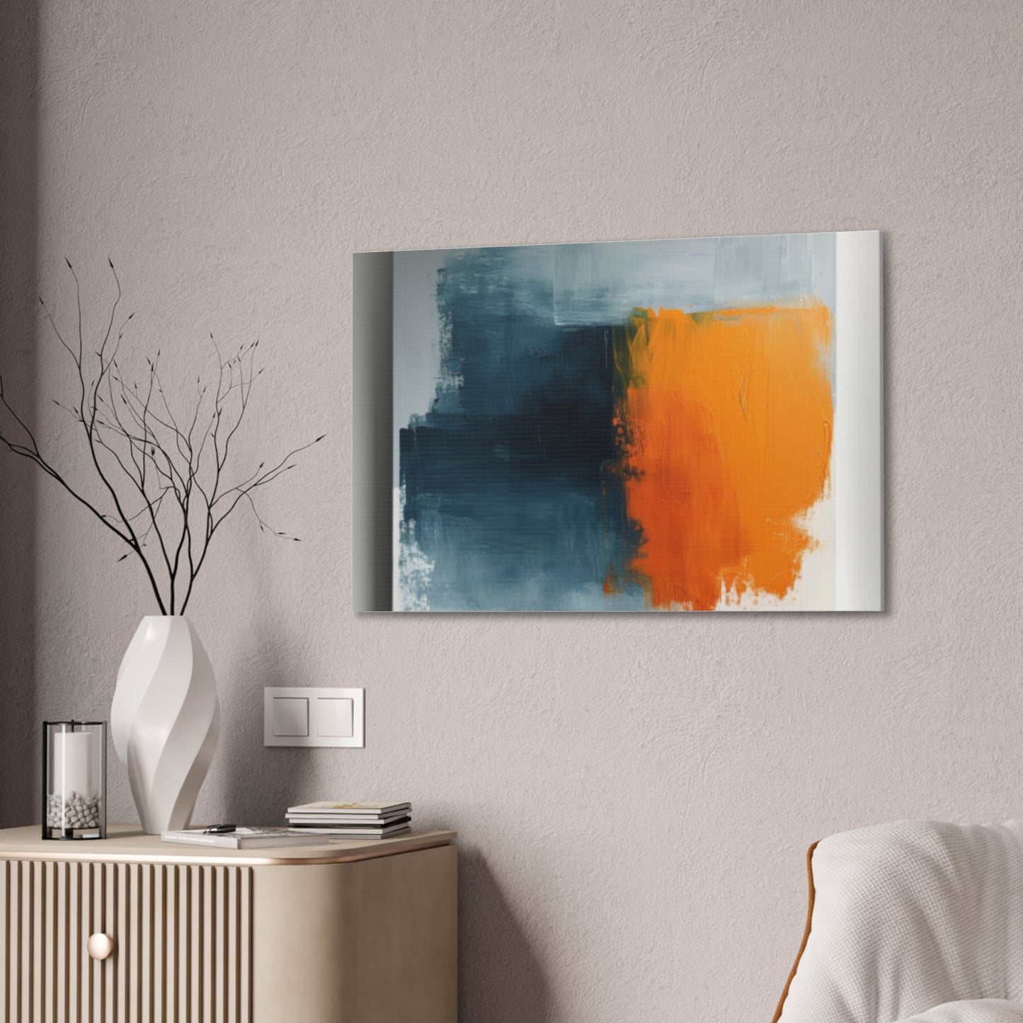 Primary Elegance: A Symphony of Sophistication Canvas Print