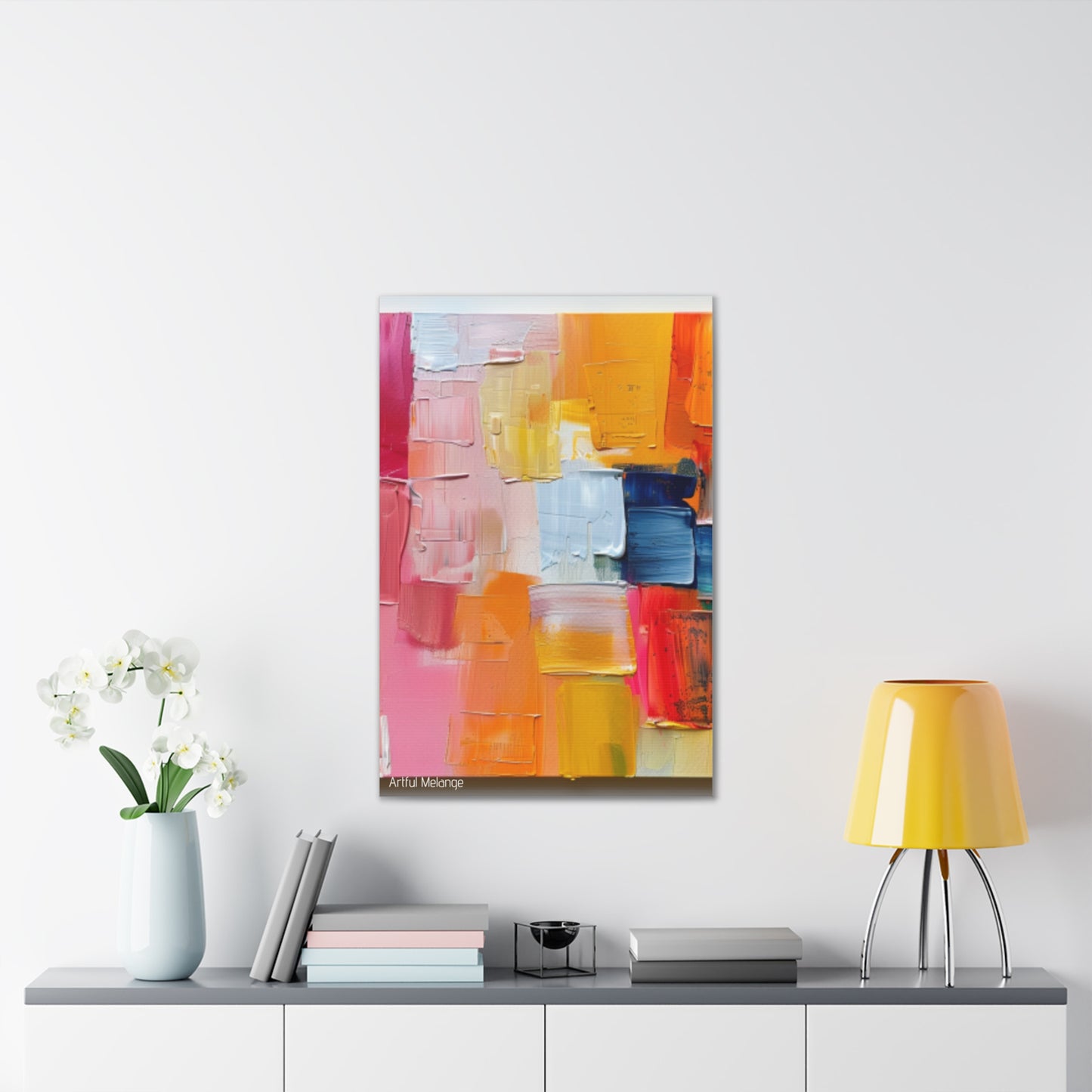 Primary Elegance: A Symphony of Sophistication Canvas Print