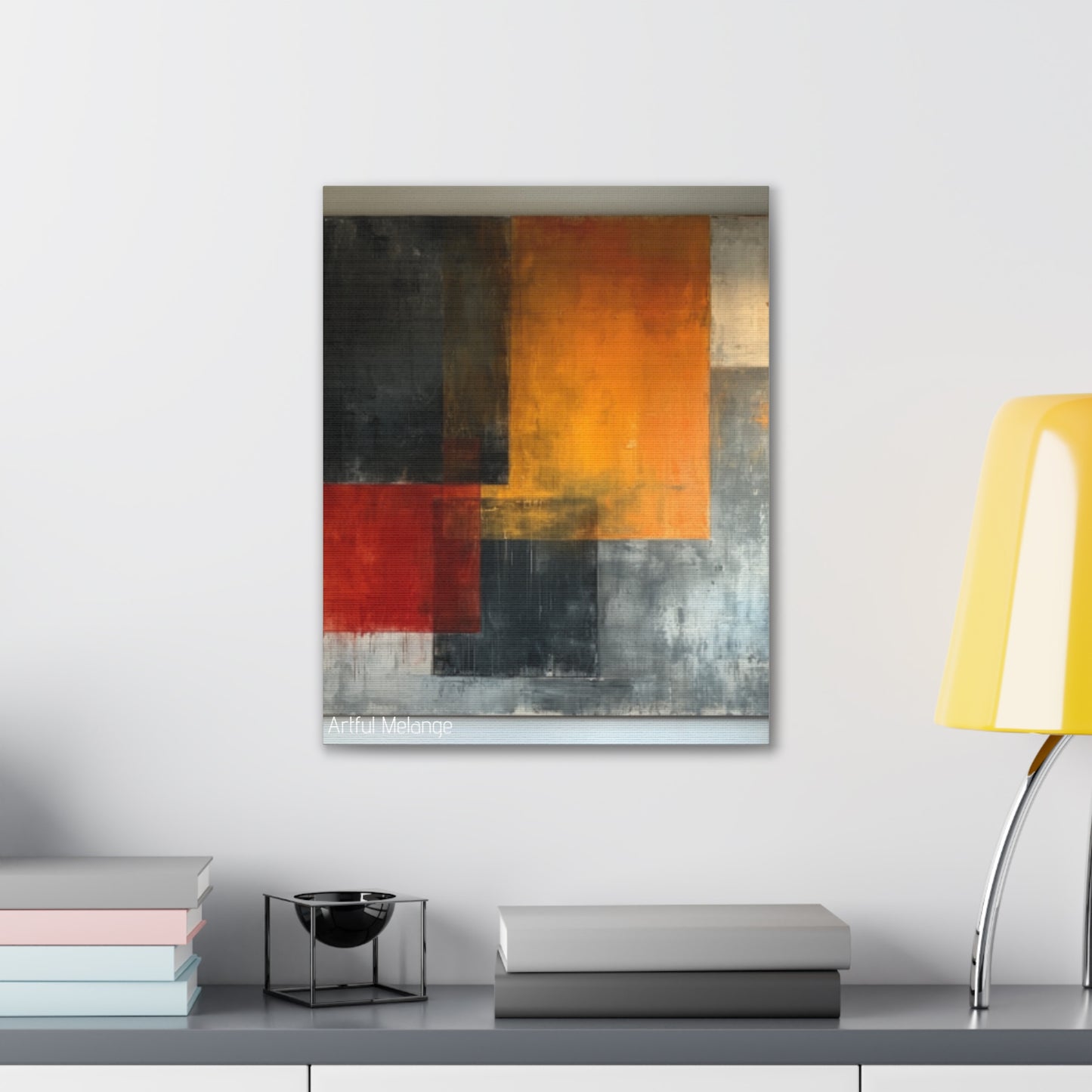 Primary Elegance: A Symphony of Sophistication Canvas Print