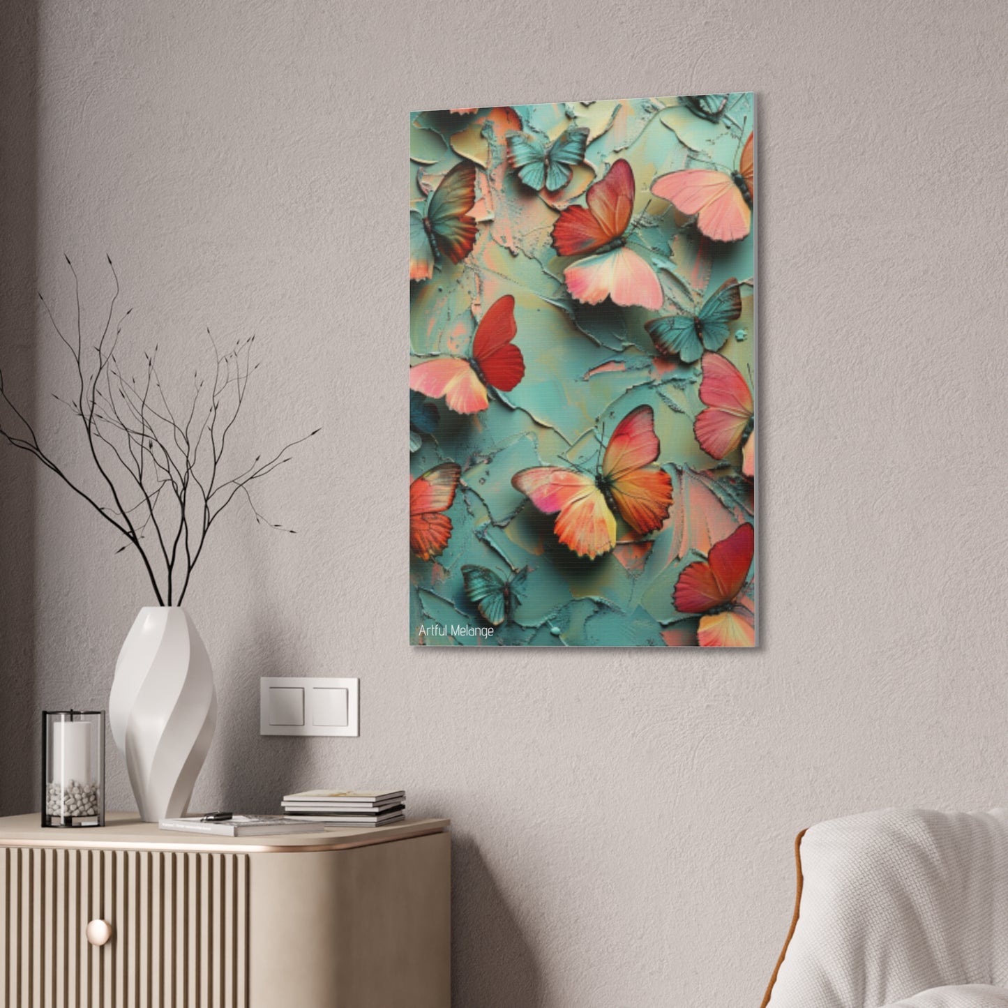 Fluttering Dreams: Butterfly Canvas Print Collection