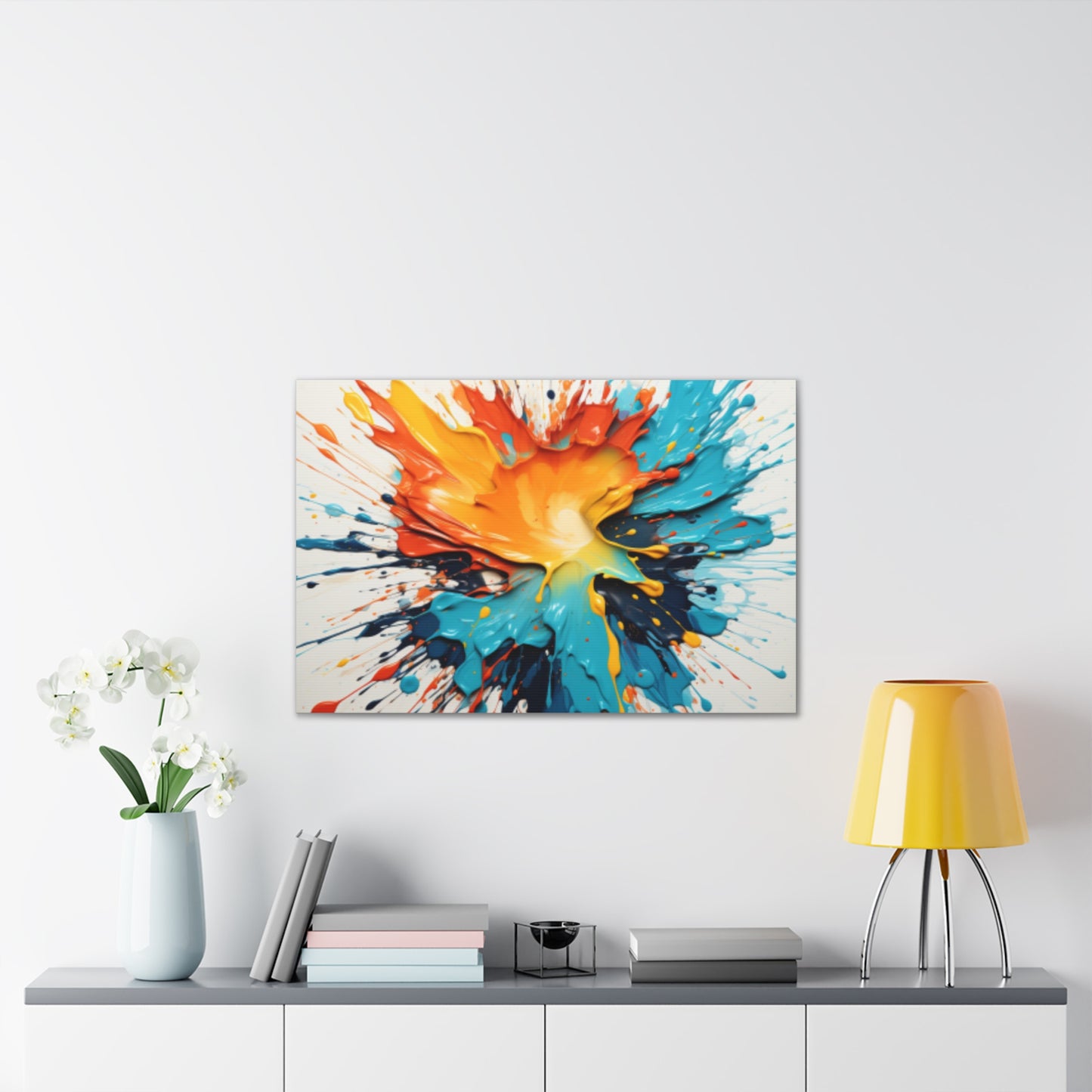 Primary Elegance: A Symphony of Sophistication Canvas Print