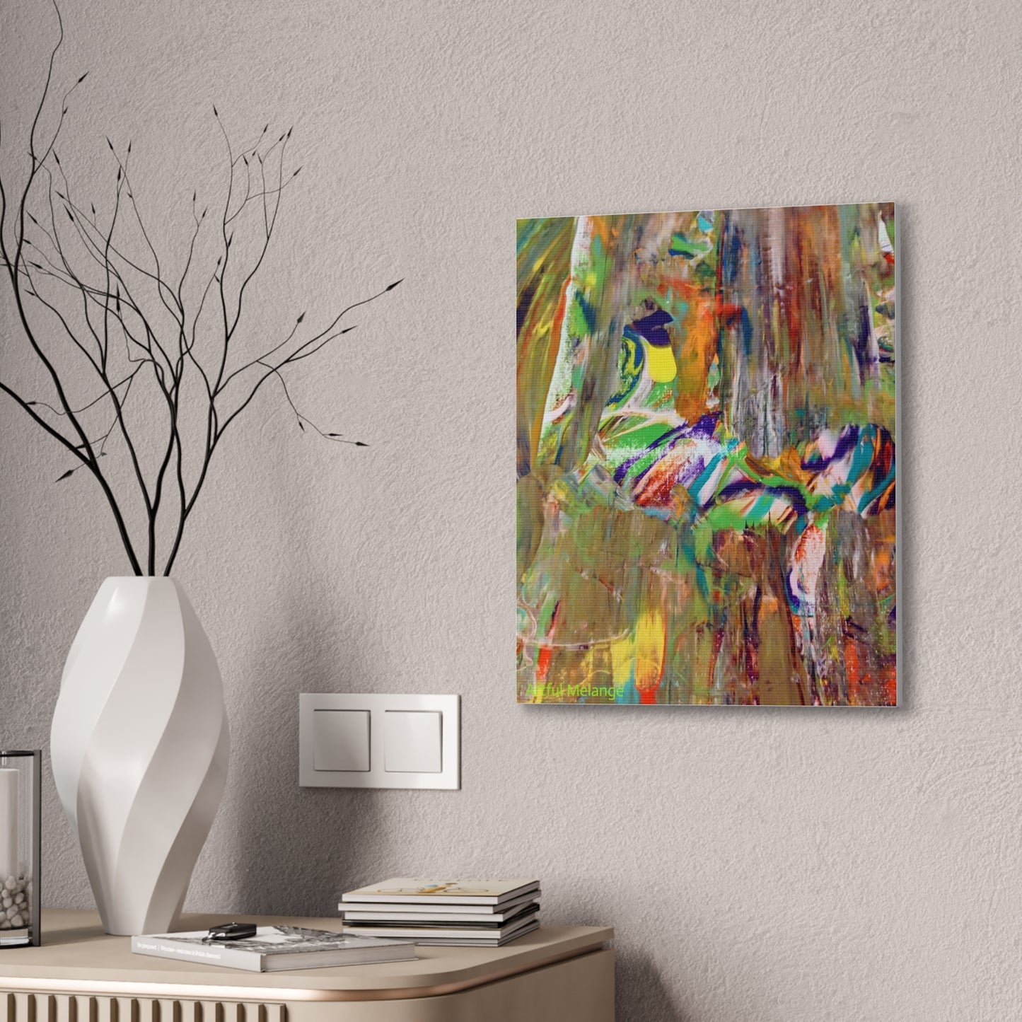 Acrylic Abstract Canvas Print - Richly Textured Artistry