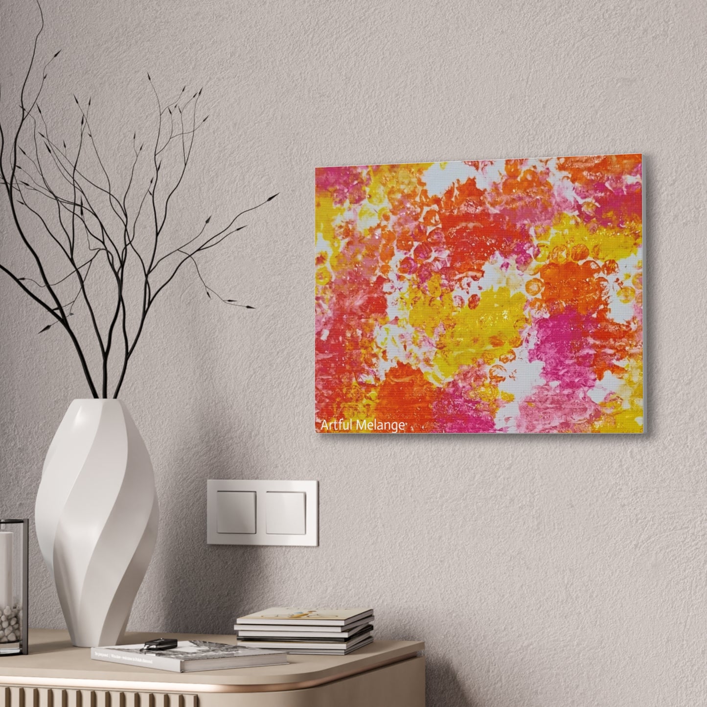 Acrylic Abstract Canvas Print - Richly Textured Artistry