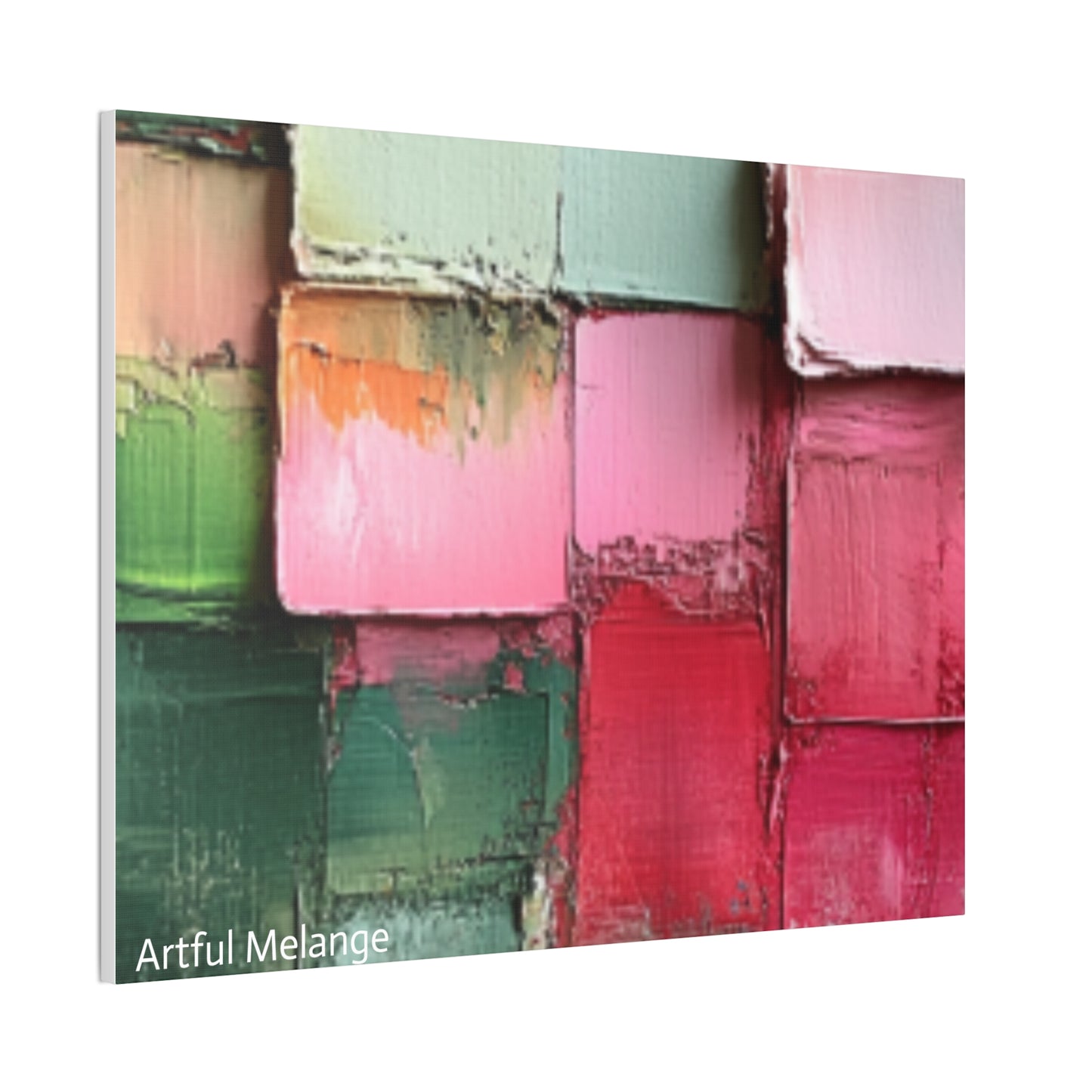 Acrylic Abstract Canvas Print - Richly Textured Artistry