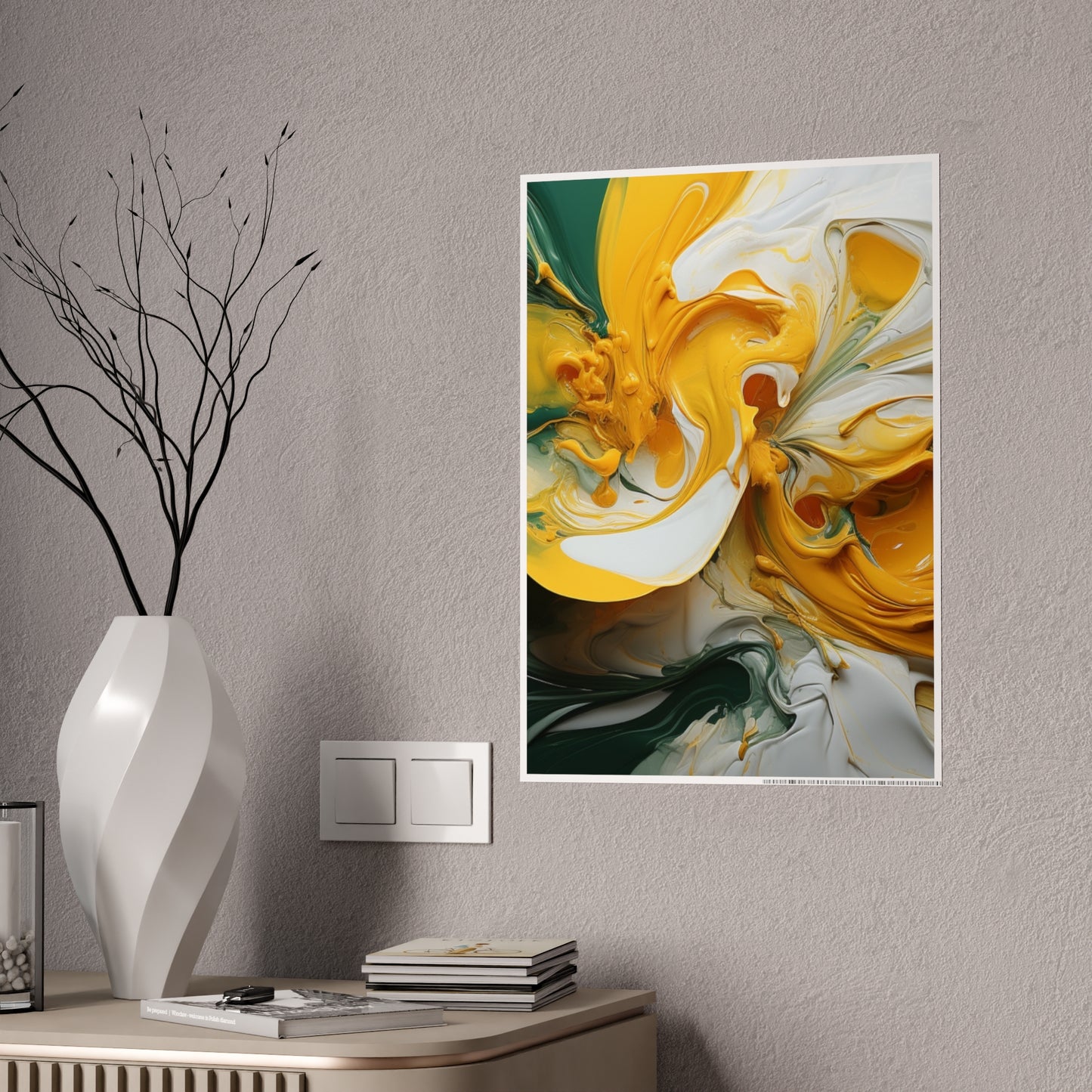 Hyper Realistic 3D Acrylic Abstract Canvas Print - Burst of Color