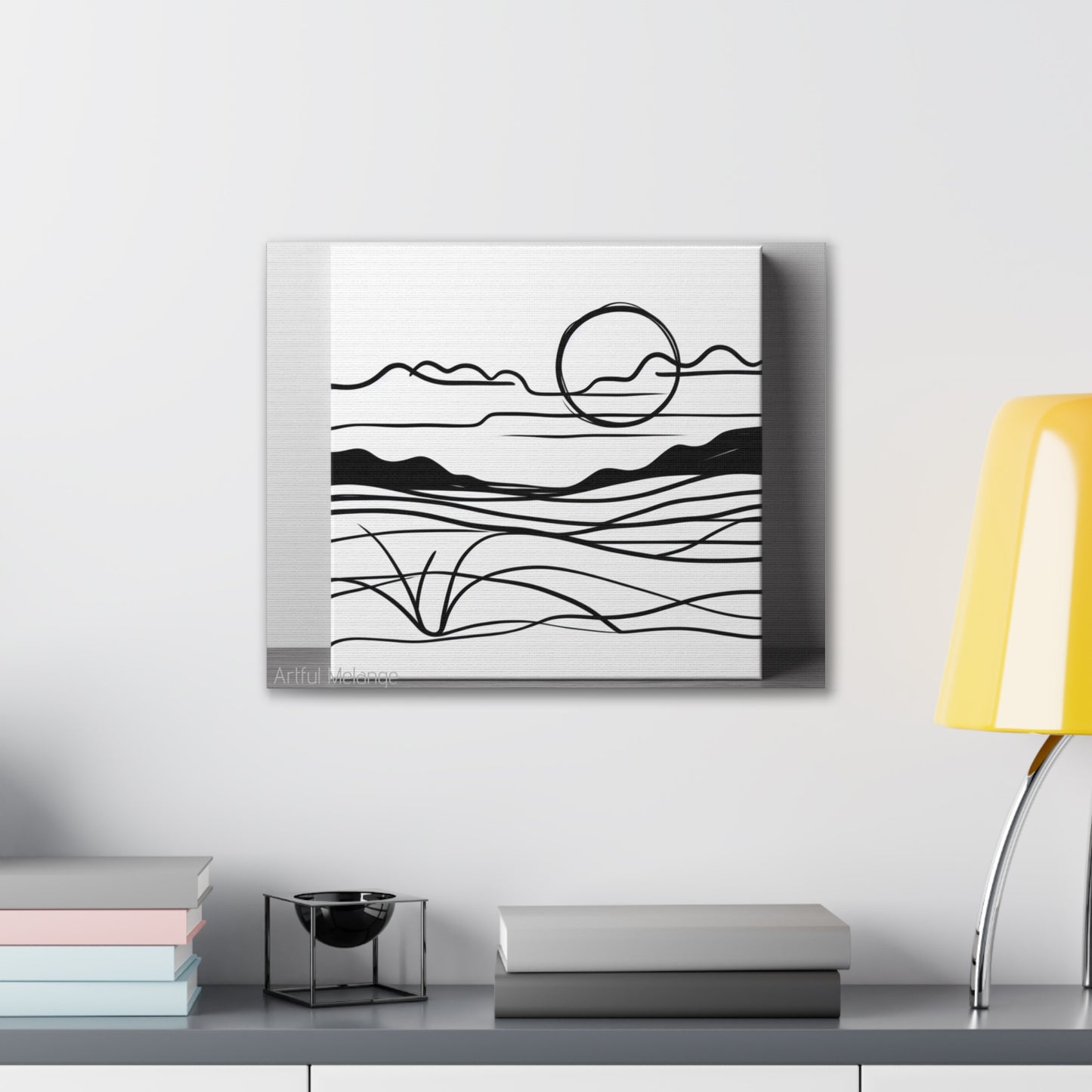 Primary Elegance: A Symphony of Sophistication Canvas Print