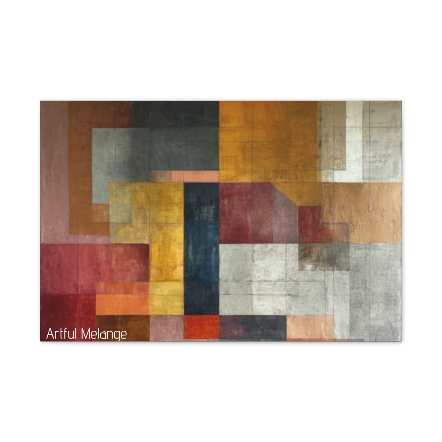 Primary Elegance: A Symphony of Sophistication Canvas Print