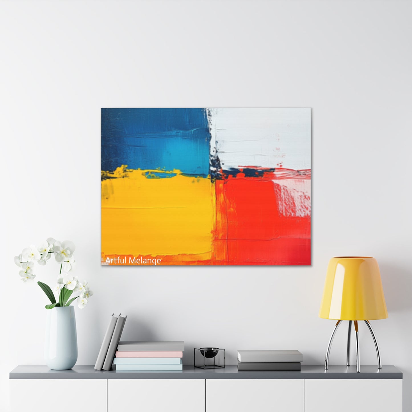 Acrylic Abstract Canvas Print - Richly Textured Artistry