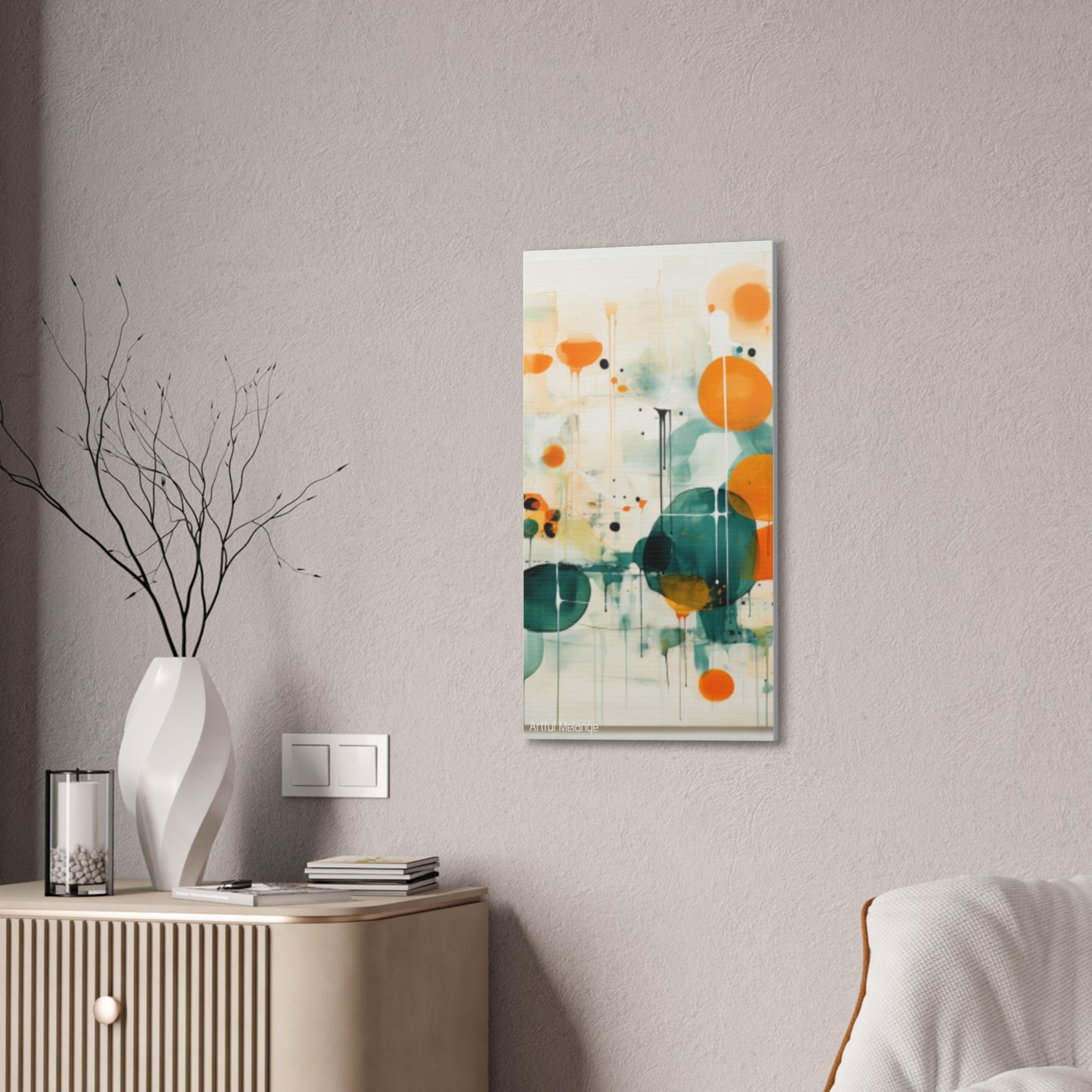 Primary Elegance: A Symphony of Sophistication Canvas Print