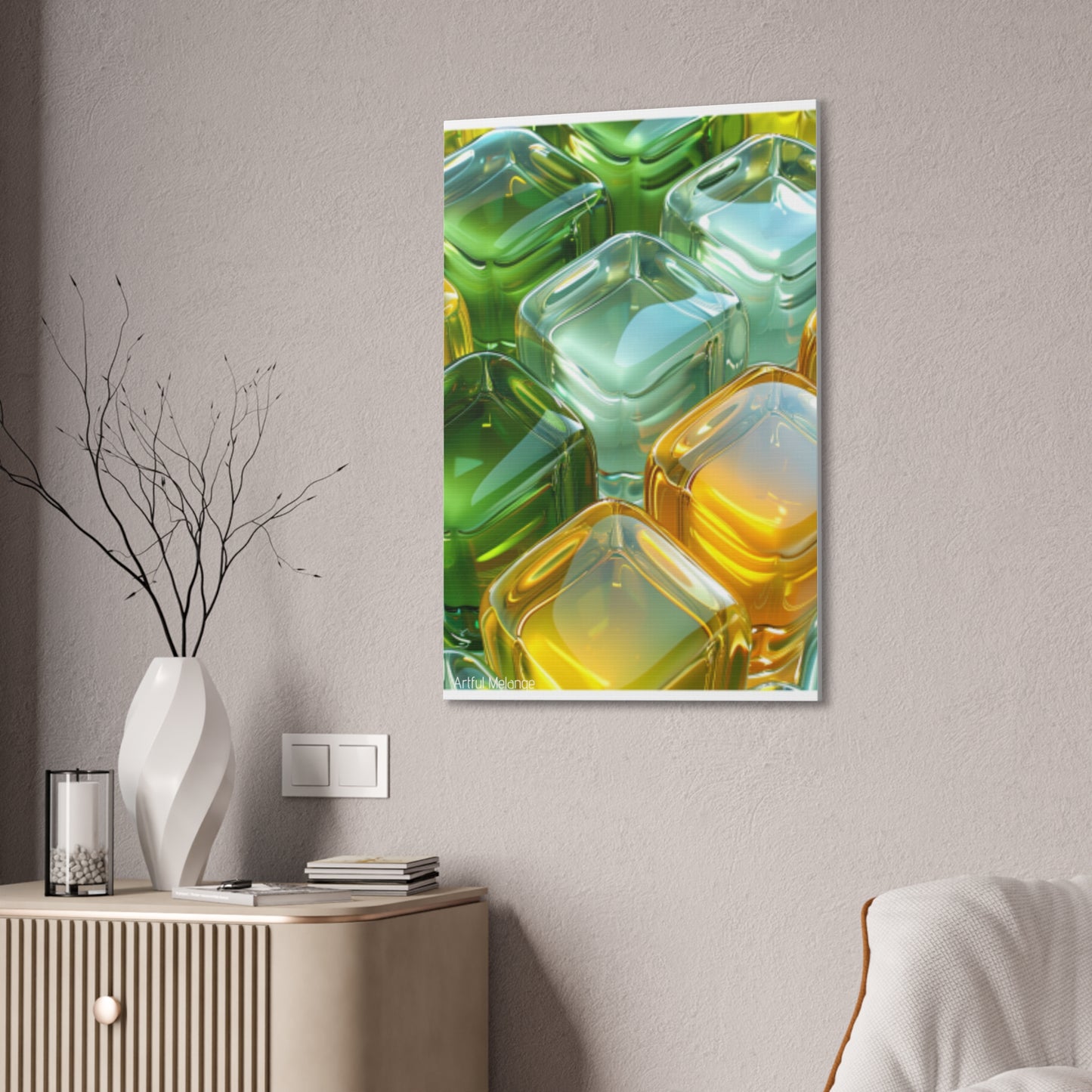 Primary Elegance: A Symphony of Sophistication Canvas Print