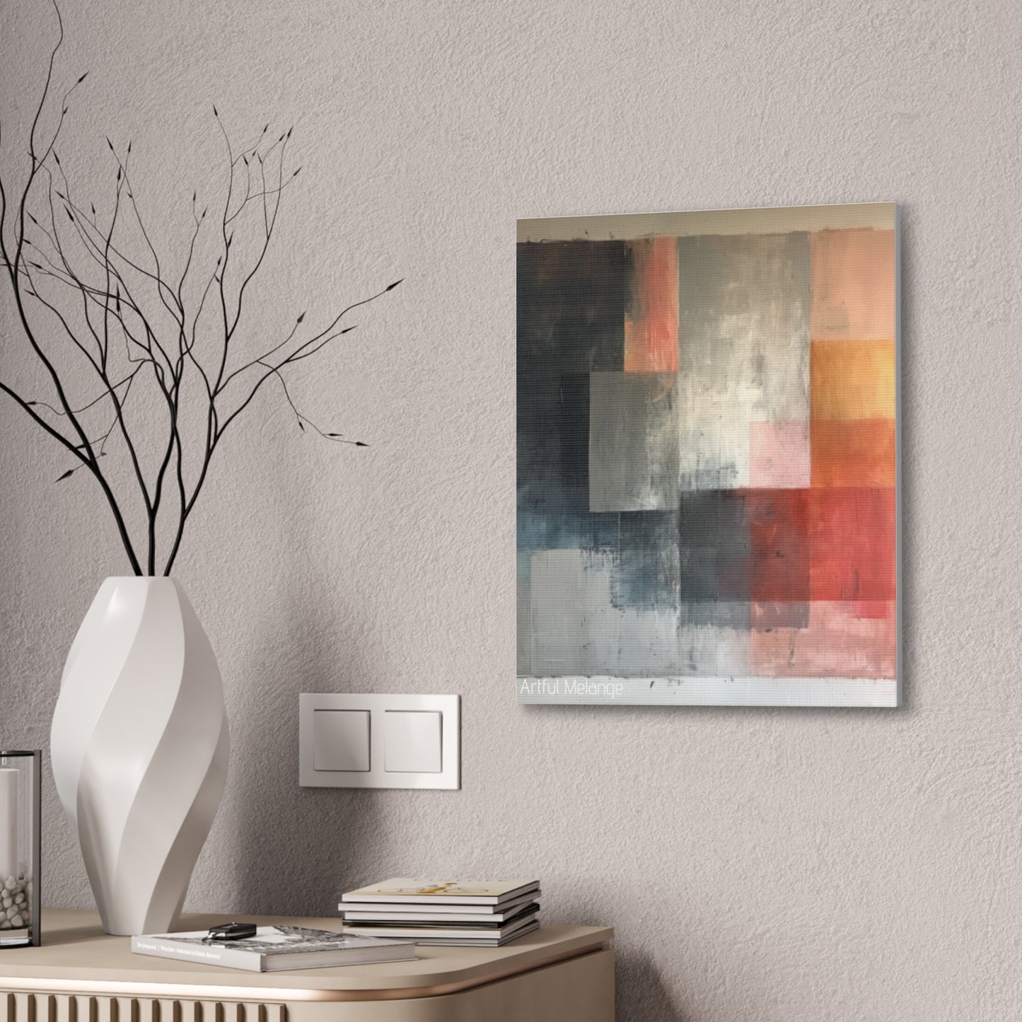 Primary Elegance: A Symphony of Sophistication Canvas Print