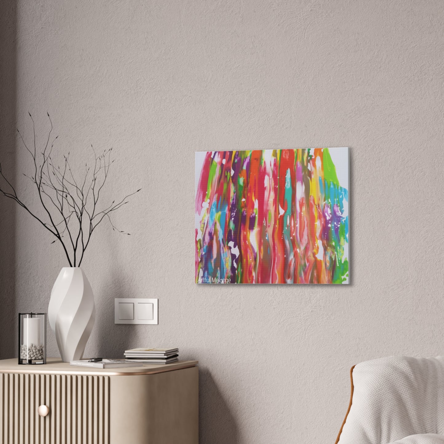 Primary Elegance: A Symphony of Sophistication Canvas Print