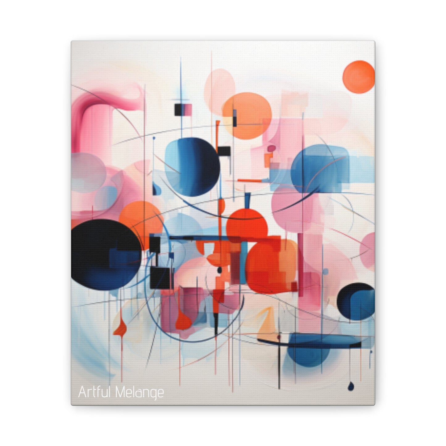 Primary Elegance: A Symphony of Sophistication Canvas Print