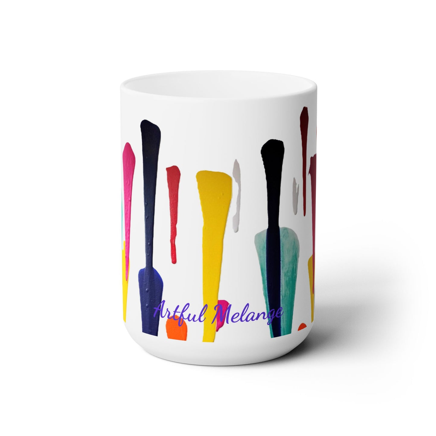 Artsy Abstract Ceramic Mug 15oz