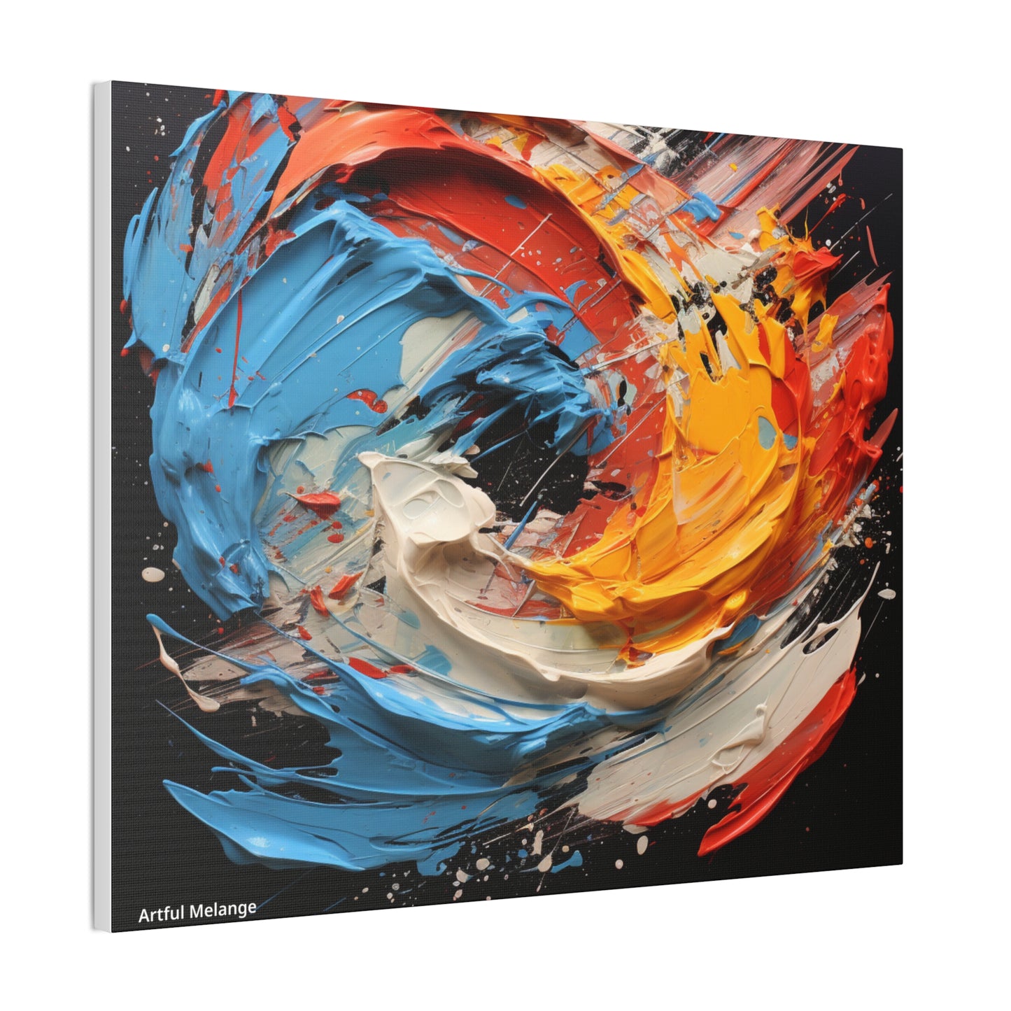 Acrylic Abstract  Canvas Print - Richly Textured Artistry