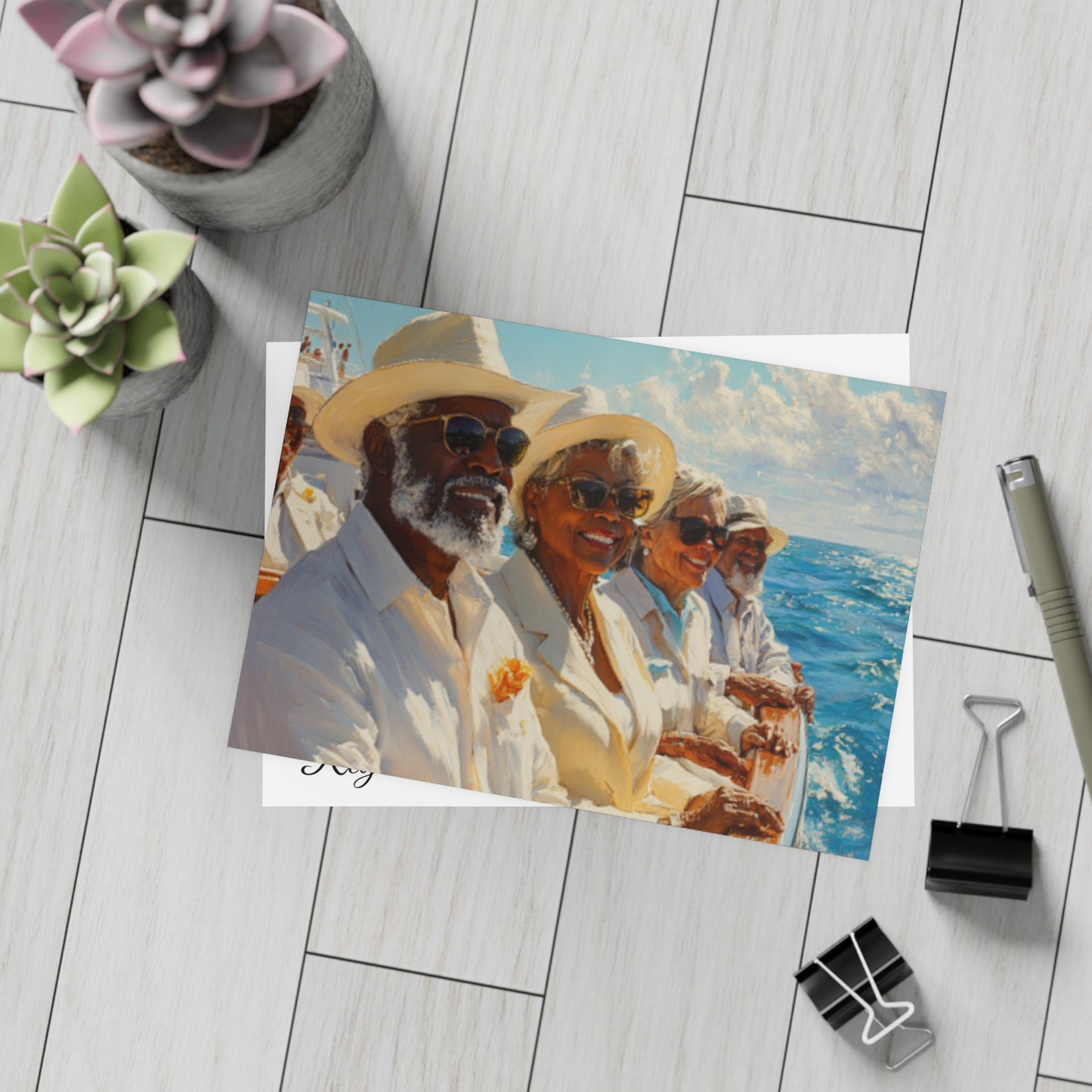 Sail & Celebrate: A Day of Elegance Yacht/Boat Party Invitation Bundles (envelopes included)