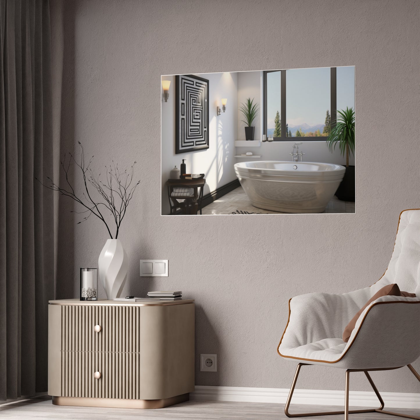 Cultural Elegance Bathscapes Poster Art