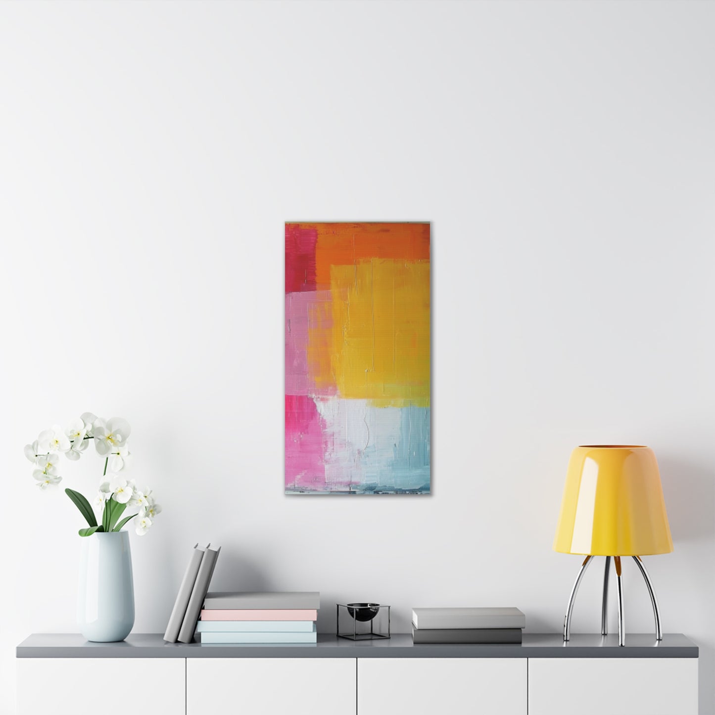 Primary Elegance: A Symphony of Sophistication Canvas Print