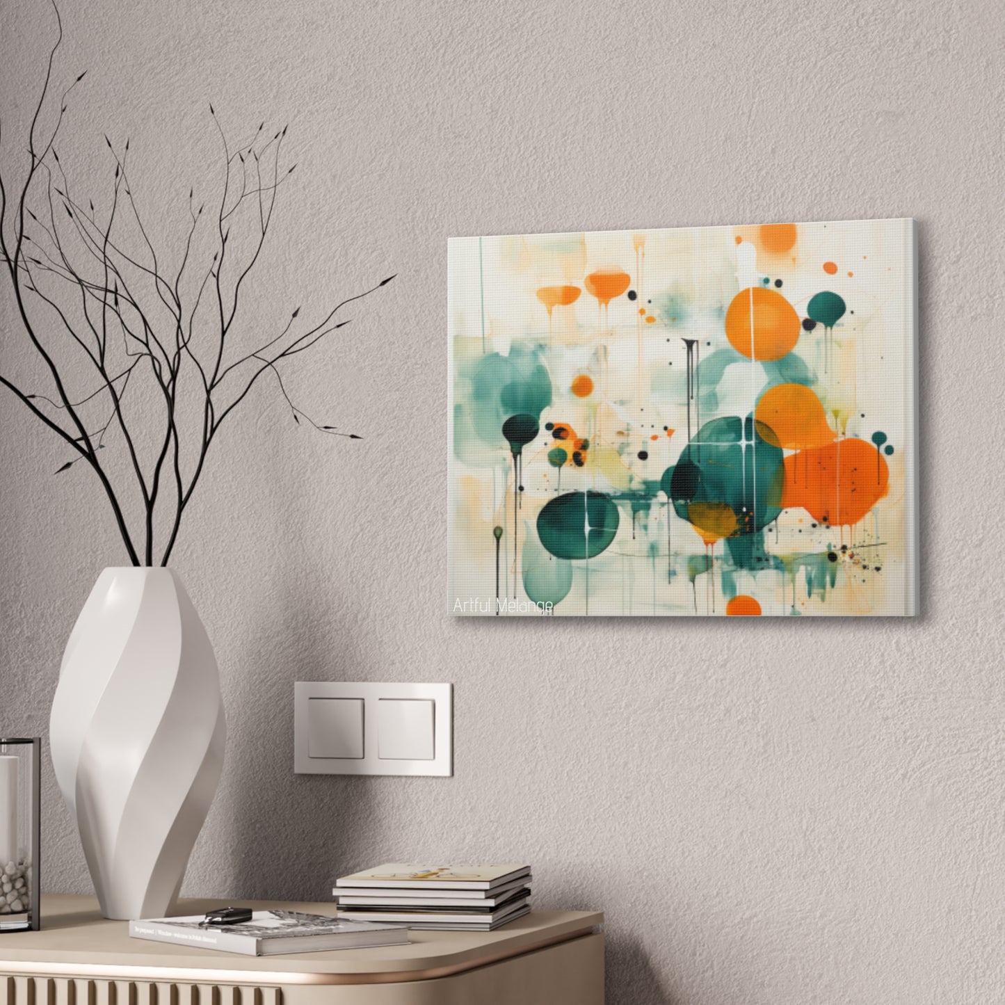 Primary Elegance: A Symphony of Sophistication Canvas Print