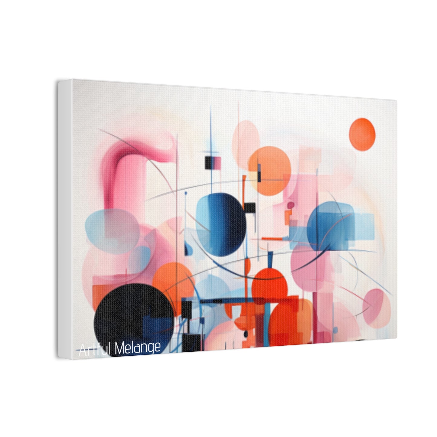 Primary Elegance: A Symphony of Sophistication Canvas Print