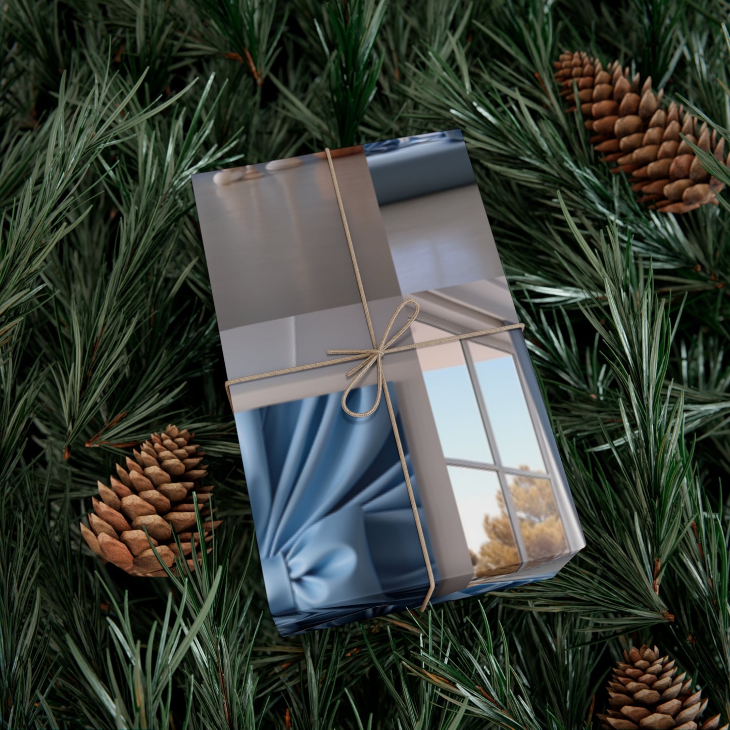 Elegant Blue Holiday Wrapping Paper Collection – Elevate Your Gifts with Sophisticated Style