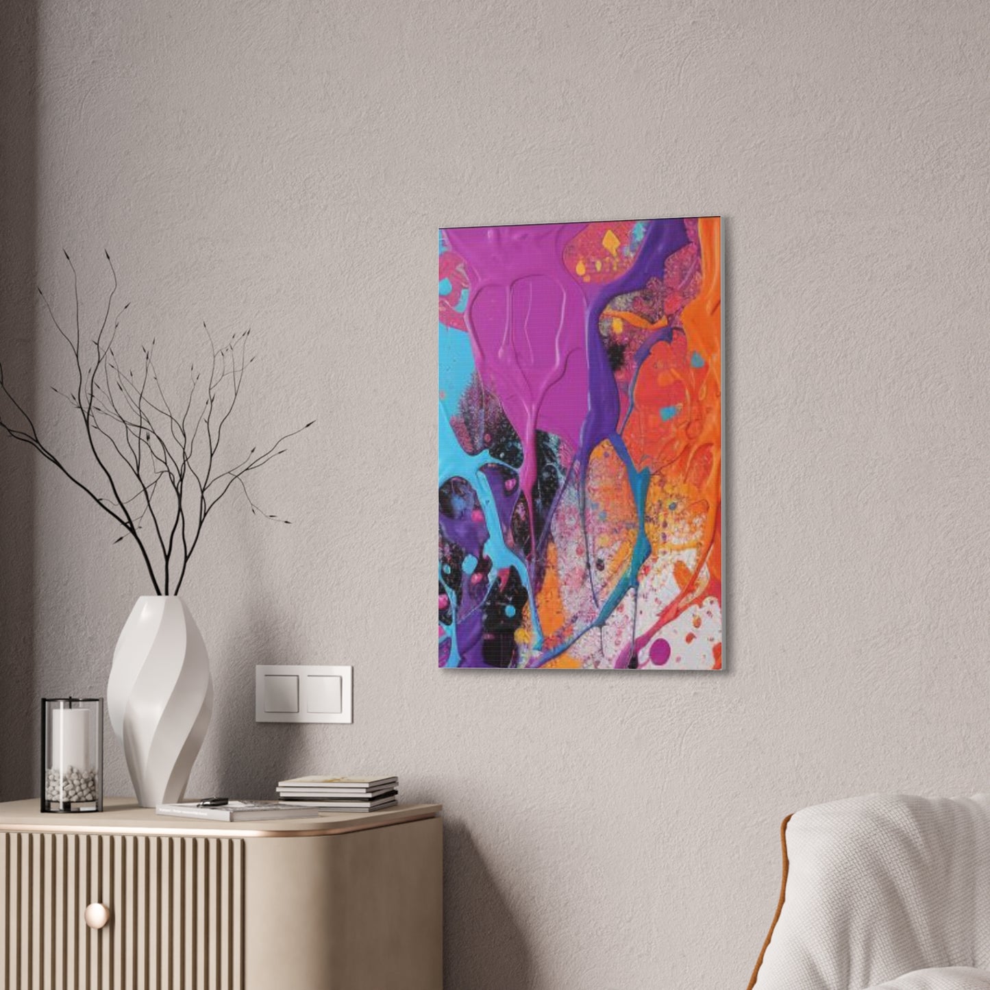 Primary Elegance: A Symphony of Sophistication Canvas Print