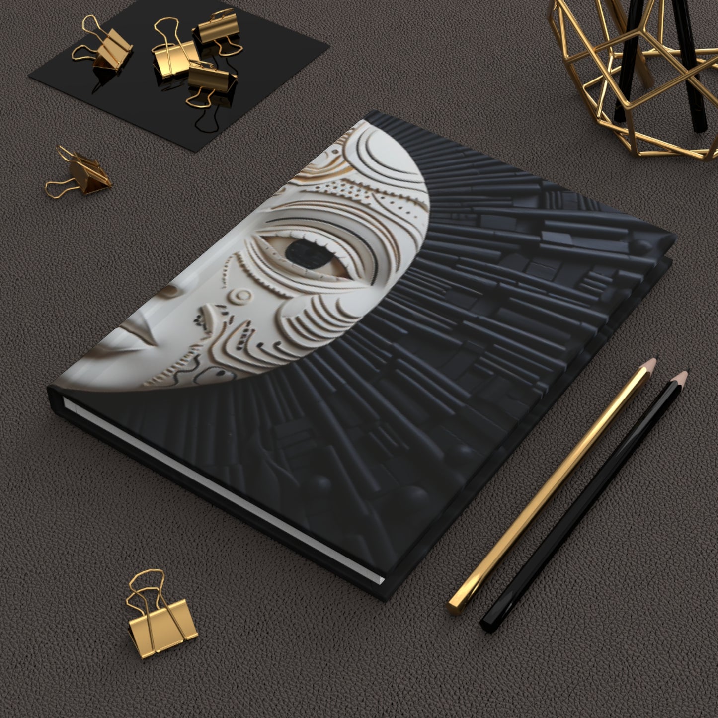 Elegance In Black: Melanated Hardcover Journal