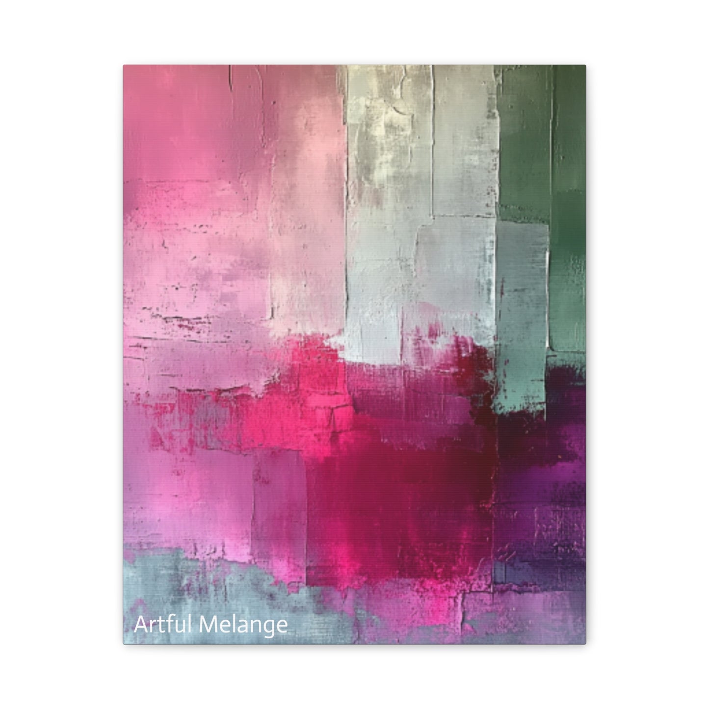 Acrylic Abstract Canvas Print - Richly Textured Artistry