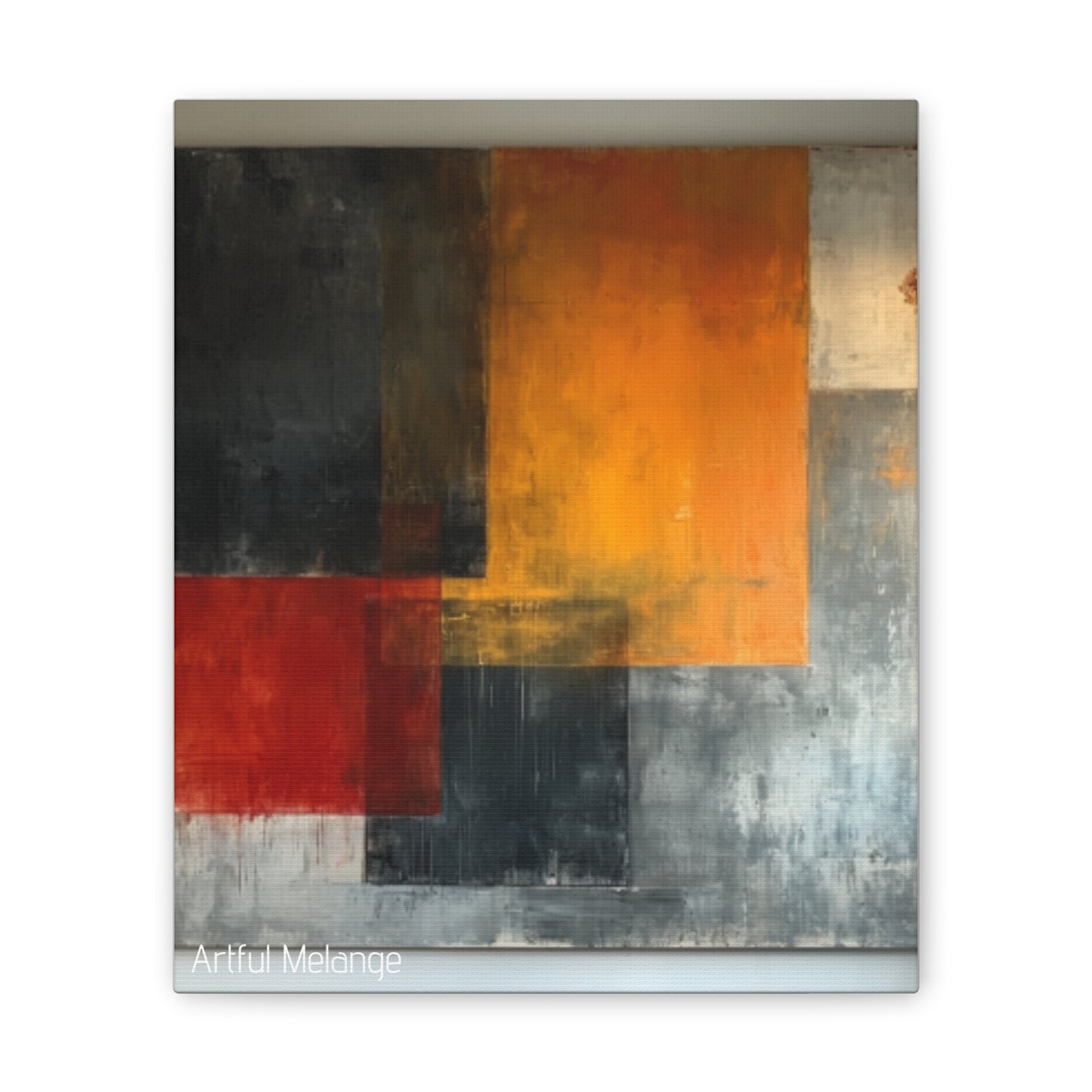 Primary Elegance: A Symphony of Sophistication Canvas Print