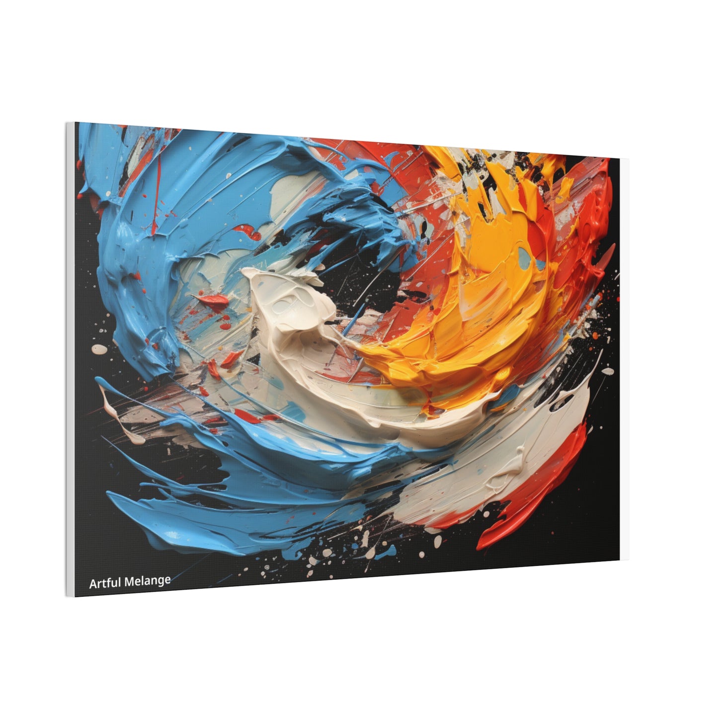 Acrylic Abstract  Canvas Print - Richly Textured Artistry