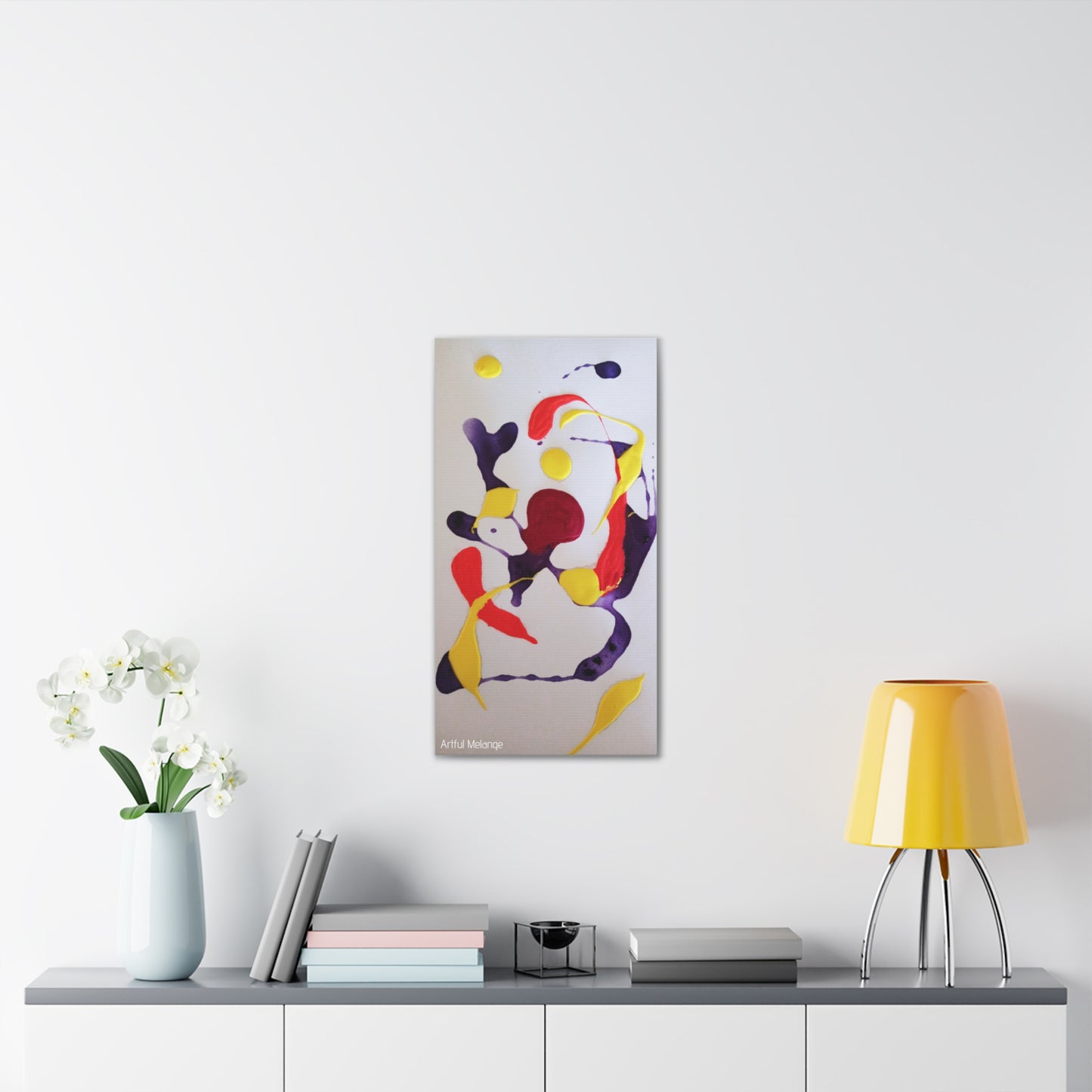 Primary Elegance: A Symphony of Sophistication Canvas Print