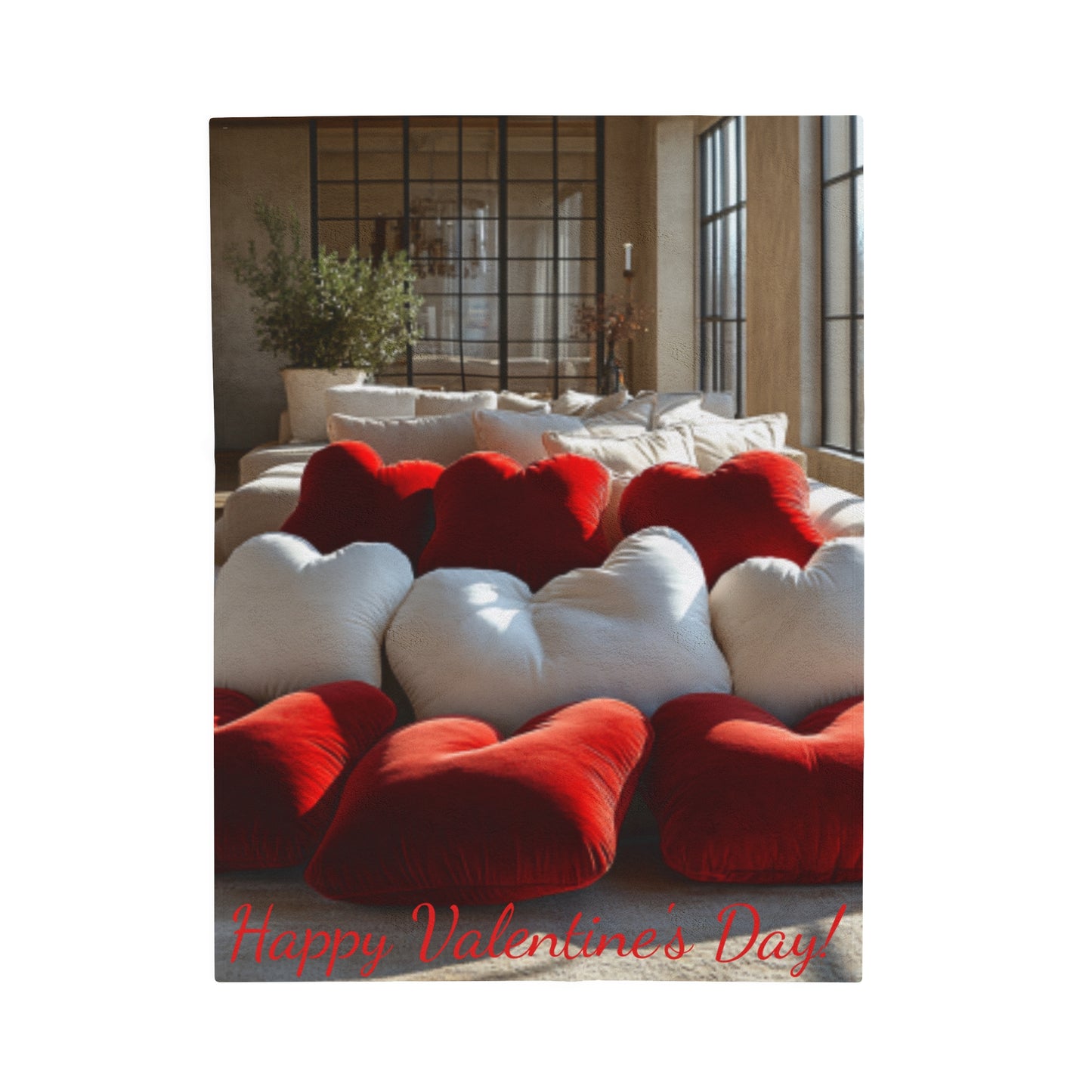 Velveteen Plush Valentine's Day Blanket 5