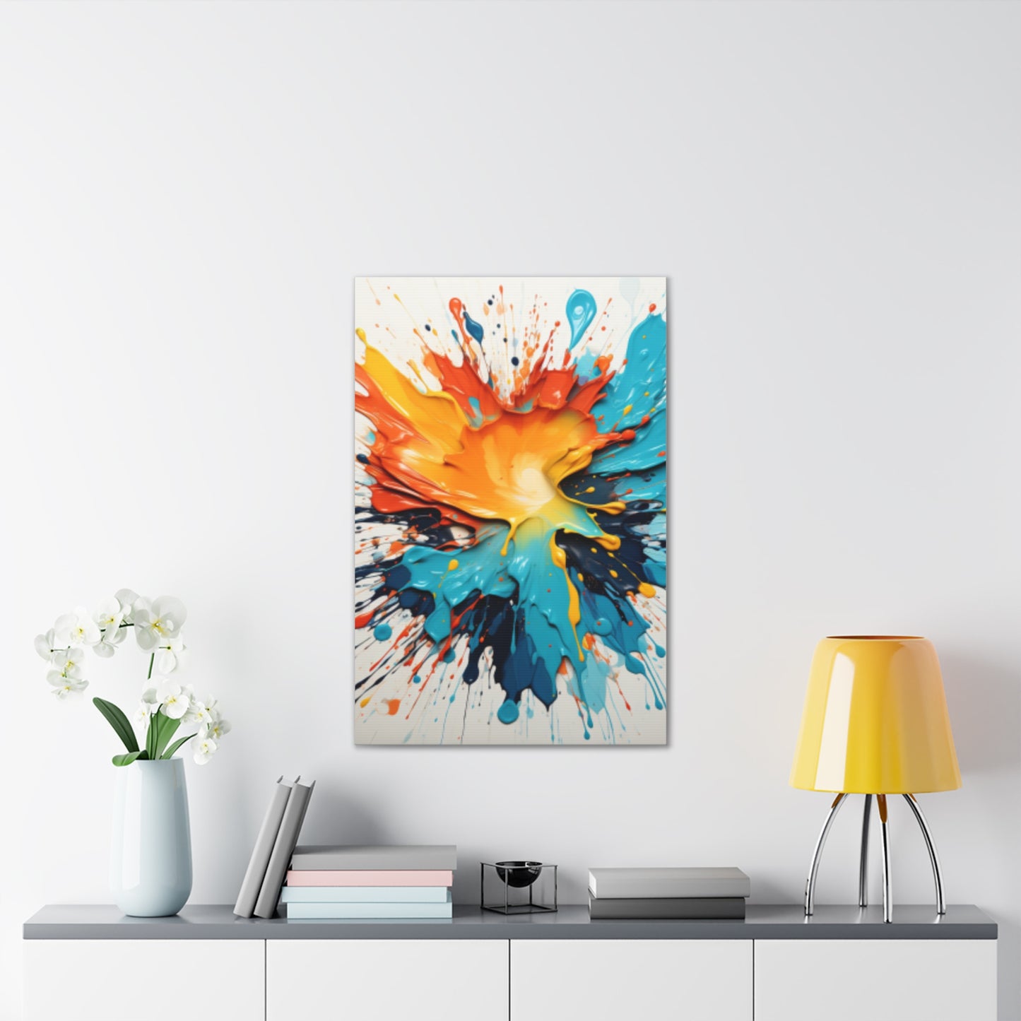 Primary Elegance: A Symphony of Sophistication Canvas Print