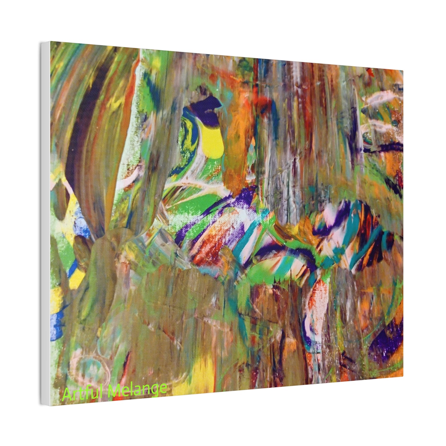 Acrylic Abstract Canvas Print - Richly Textured Artistry