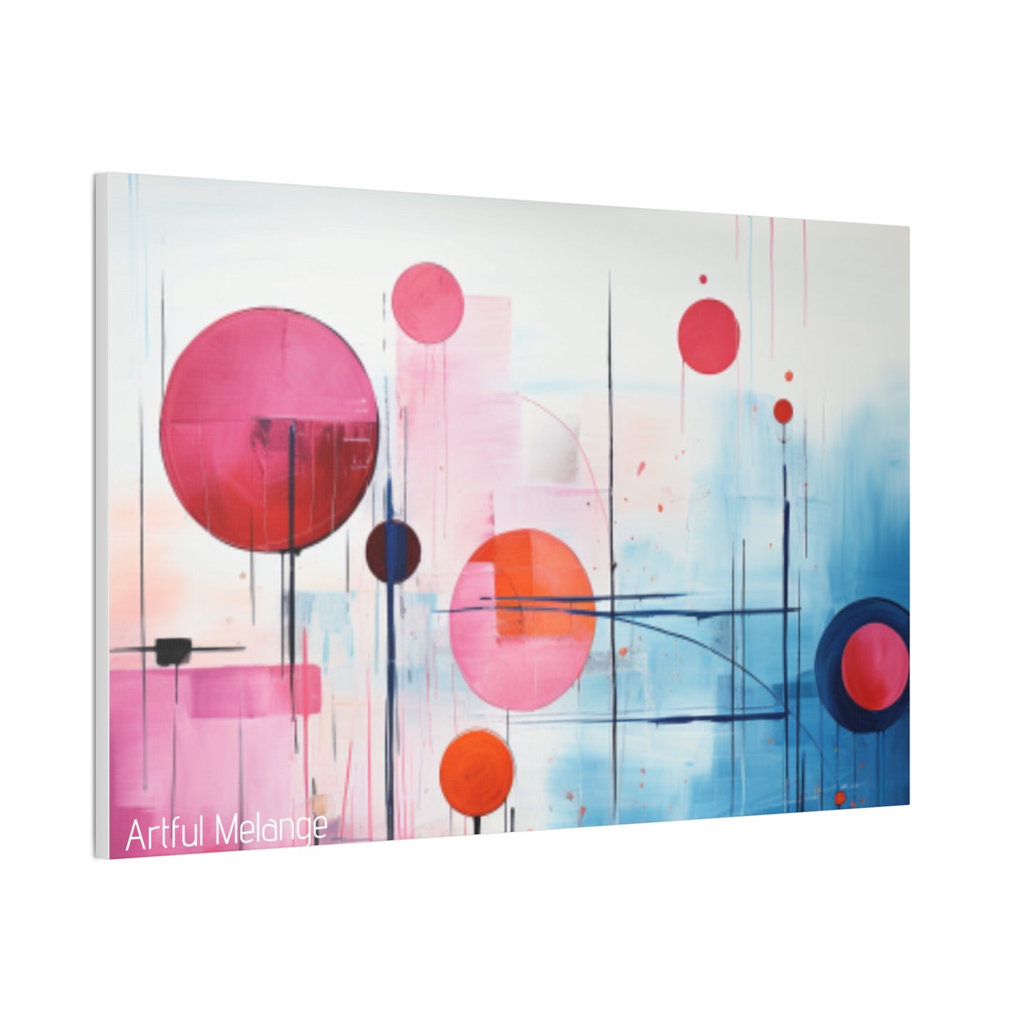 Primary Elegance: A Symphony of Sophistication Canvas Print