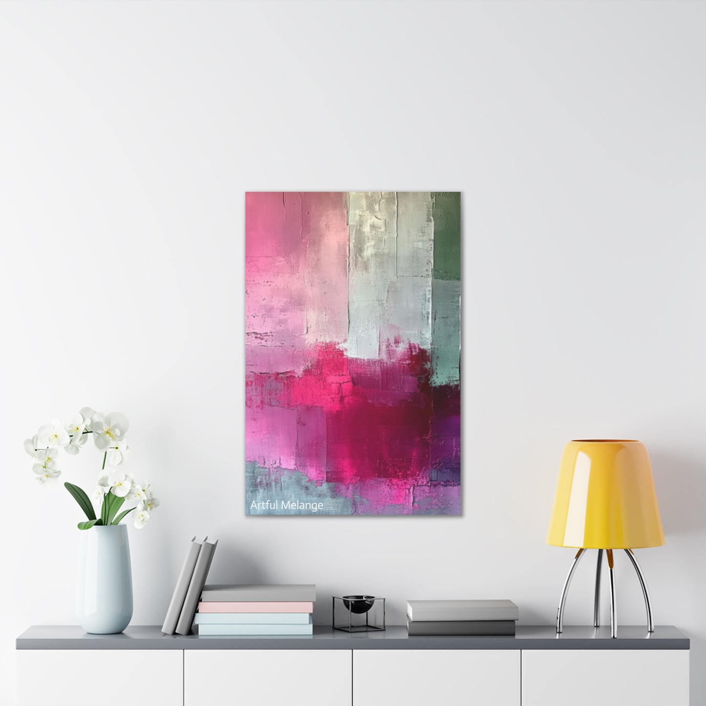 Acrylic Abstract Canvas Print - Richly Textured Artistry