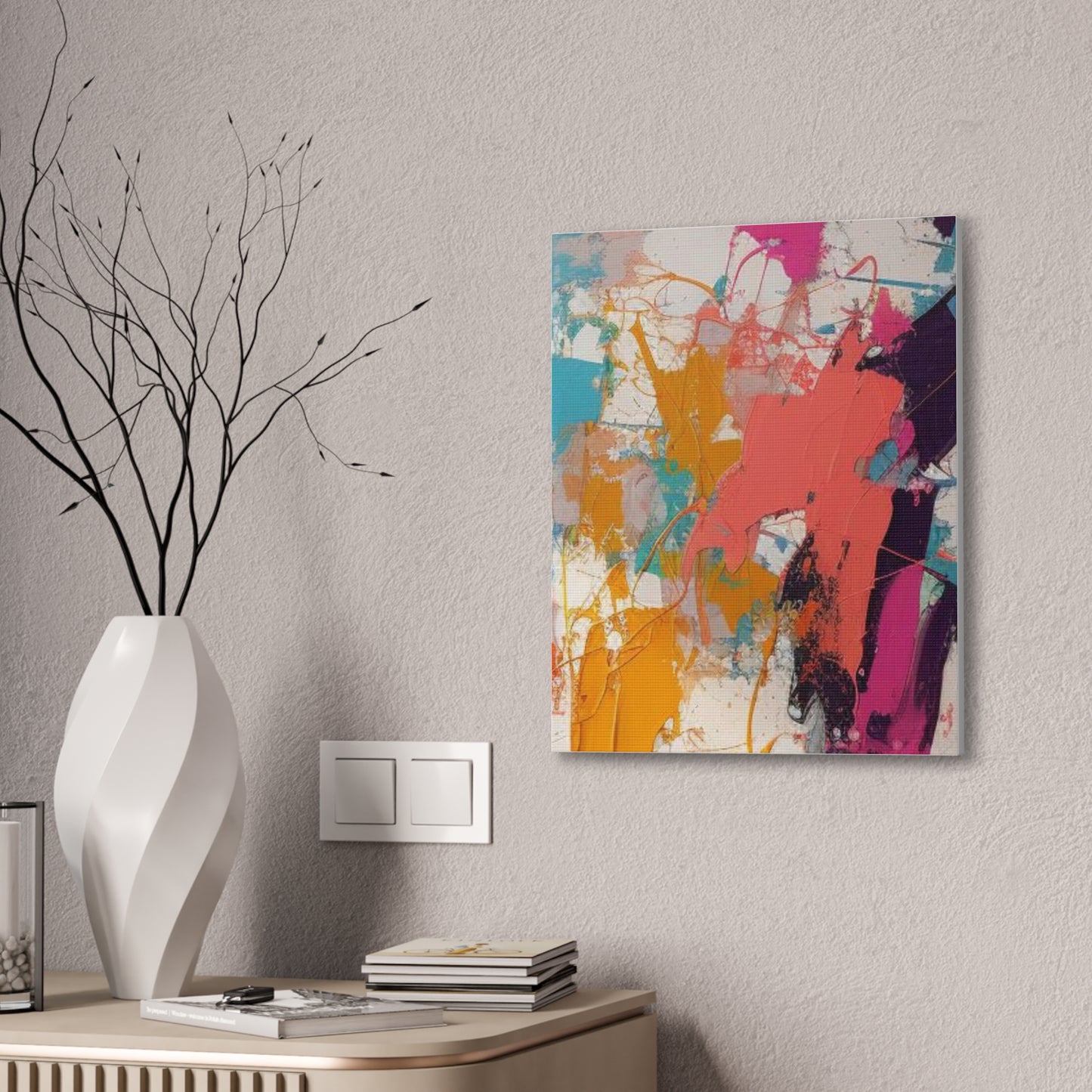 Primary Elegance: A Symphony of Sophistication Canvas Print