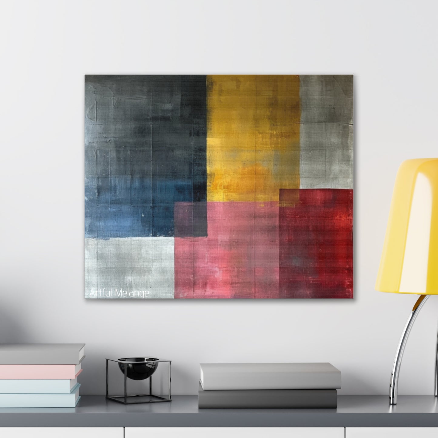 Primary Elegance: A Symphony of Sophistication Canvas Print