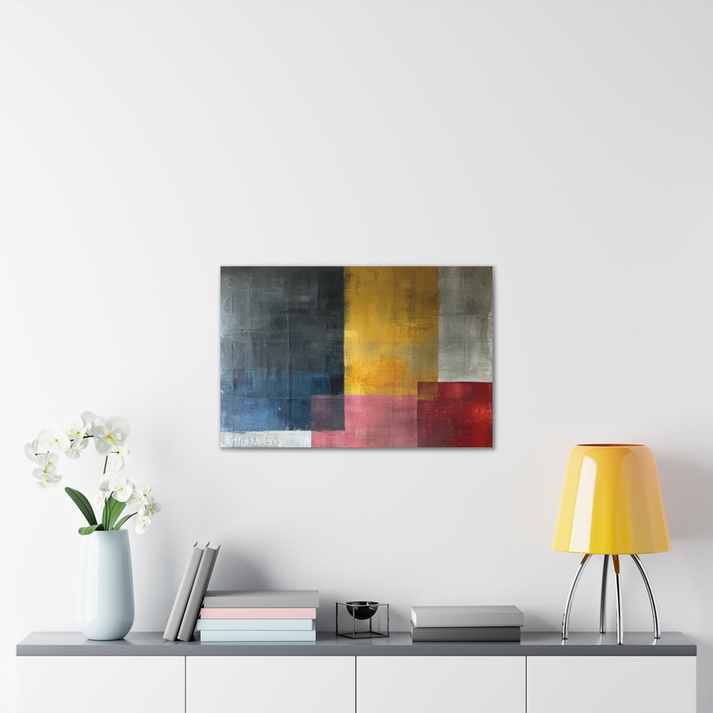 Primary Elegance: A Symphony of Sophistication Canvas Print