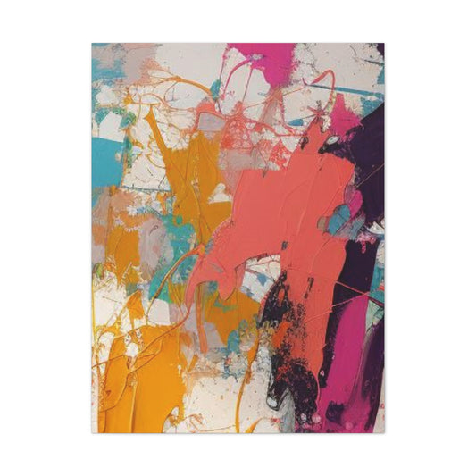 Primary Elegance: A Symphony of Sophistication Canvas Print